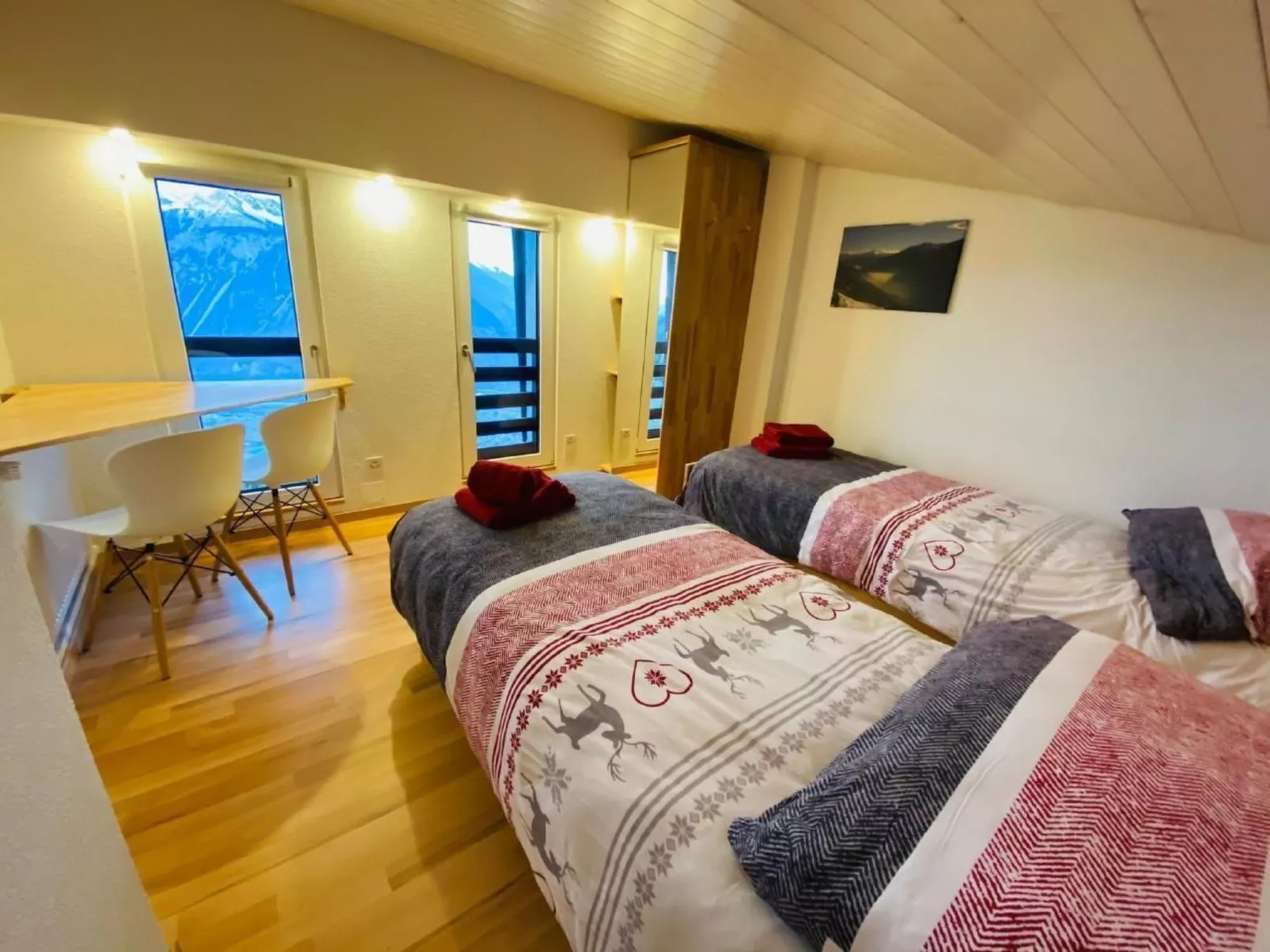 Crans-Montana Atemberaubende Südaussicht Wohnung-Dedans