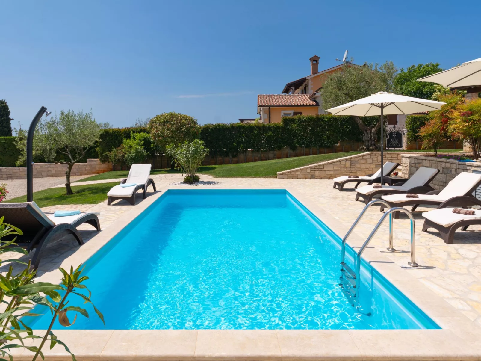 Landhaus Villa Casa Danijel mit Pool und Meerblick-Dehors