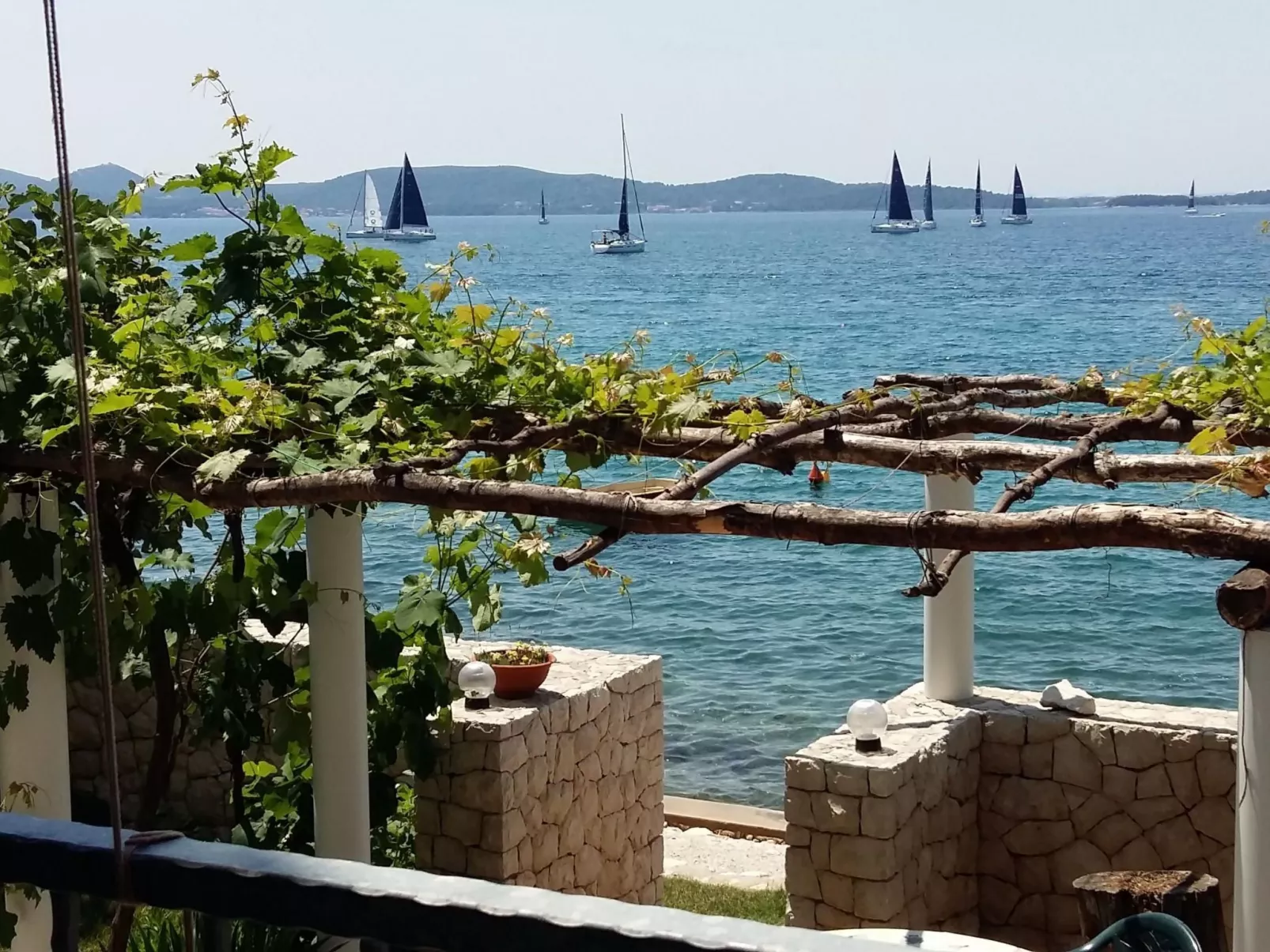 Penthouse mit Balkon für fünf Personen-Draußen