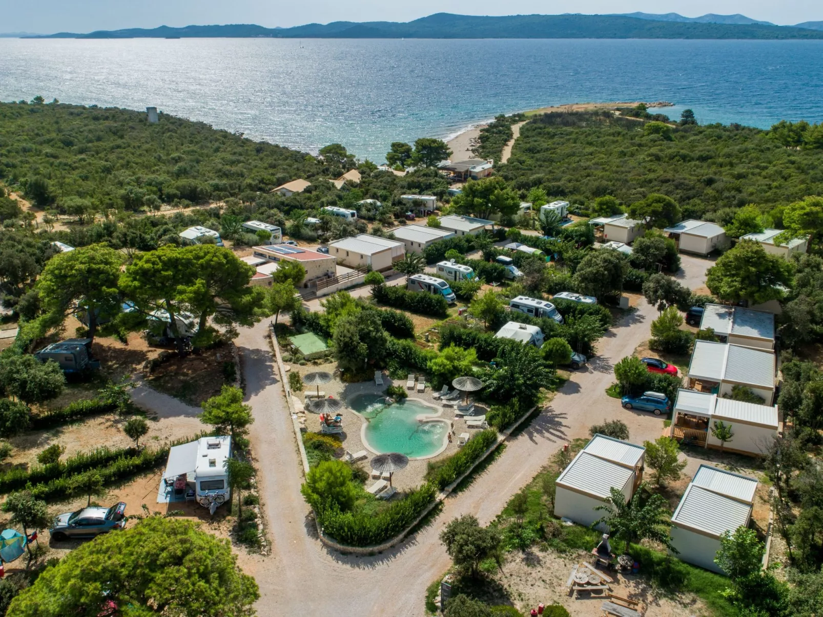 Mobilheim direkt am Strand-Outside