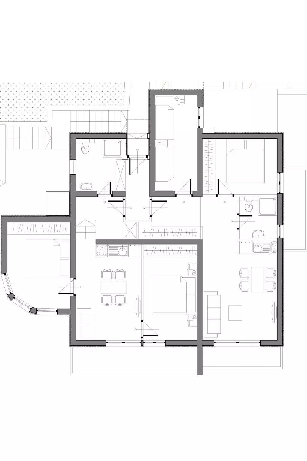 Geräumiges Ferienhaus in Omiš mit Privatem Pool-Dedans