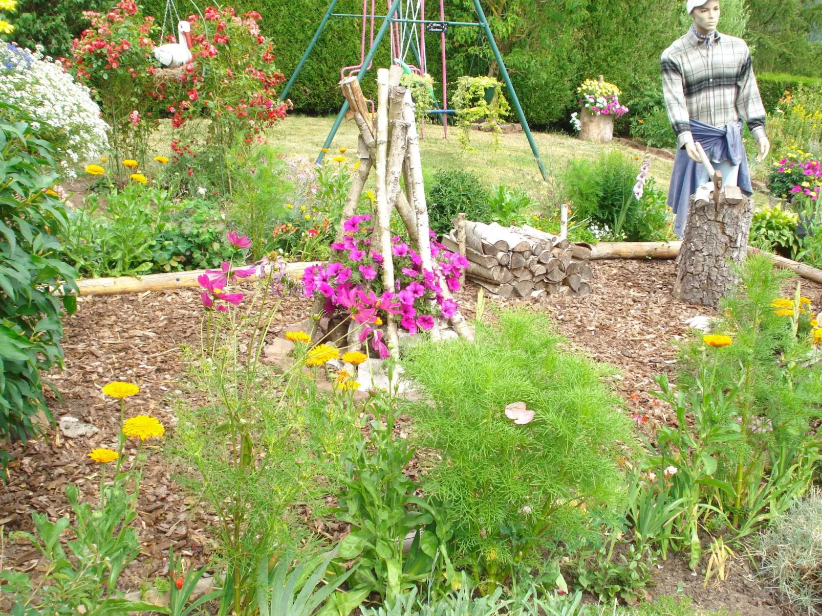 Das Gîte Fleuri mit einer herrlichen Aussicht-Drinnen