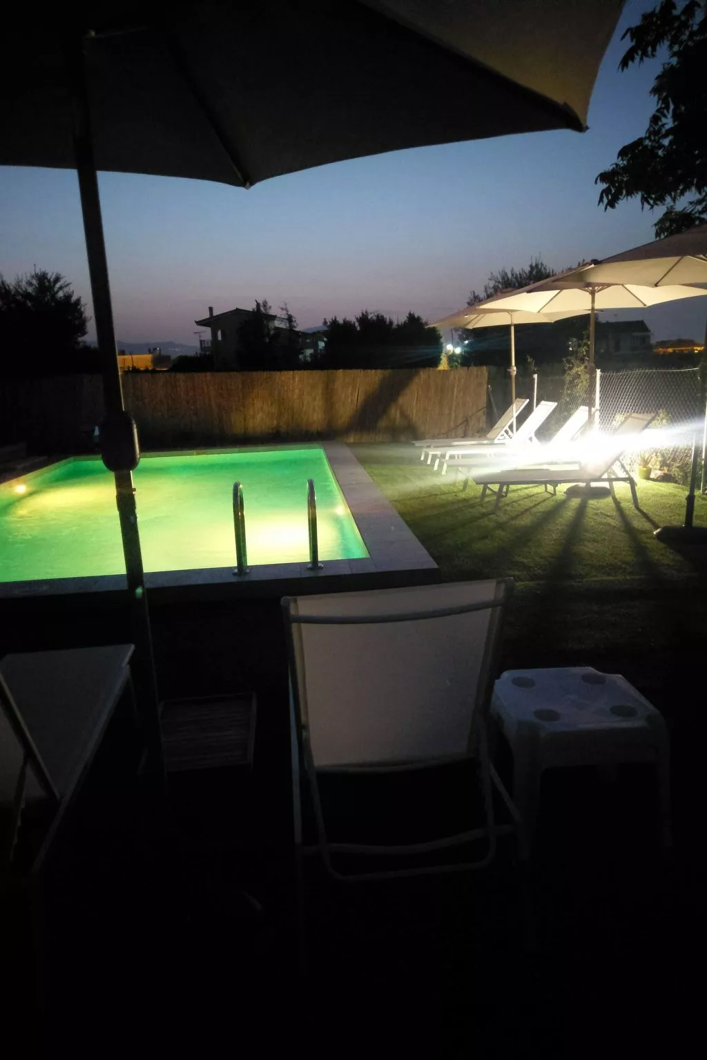 Neben Orangenbaum-Obstgarten-Inside