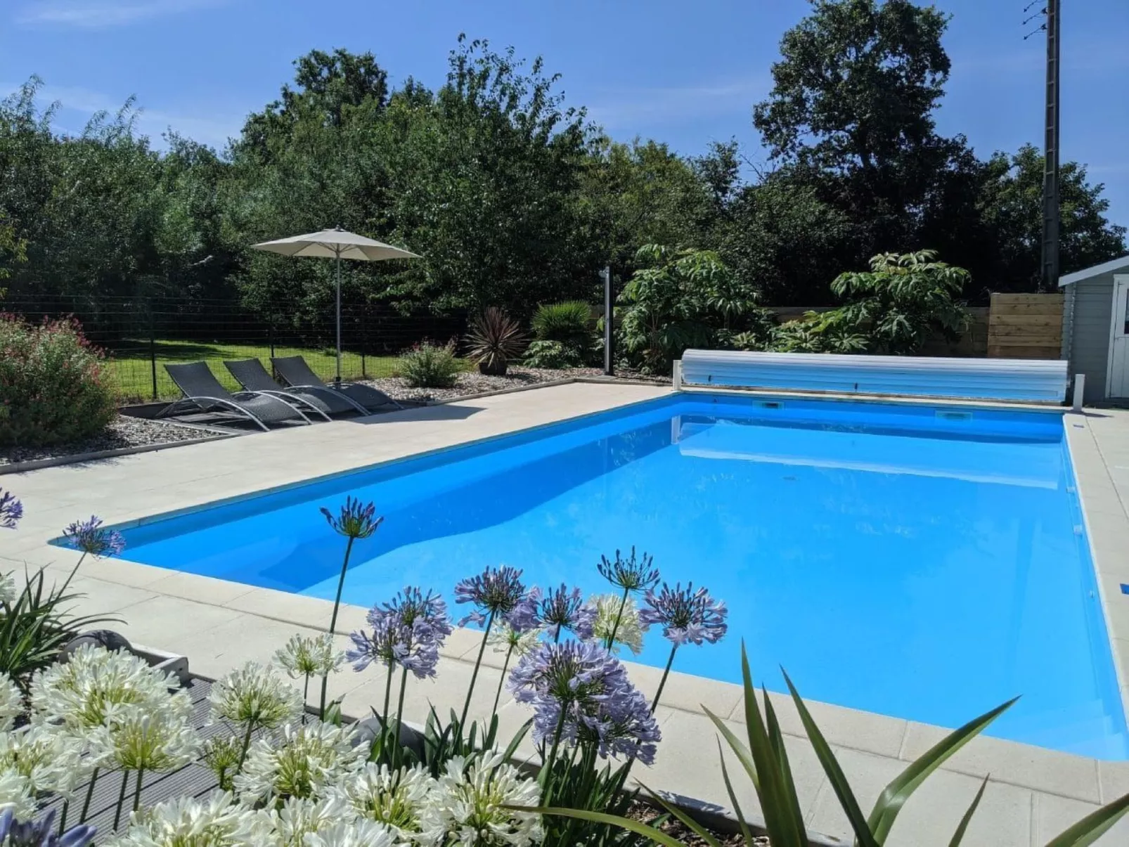 Helles, offenes Ferienhaus, Gemeinschaftspool Hunde-Dehors