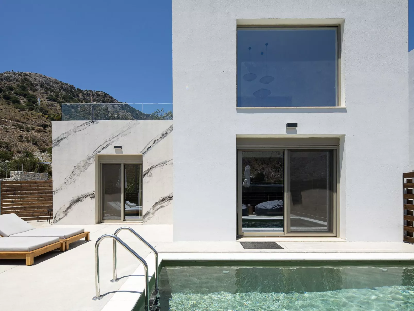 Imbros Villa I -''Gratis''BeheizterPool und Ruhe-Drinnen