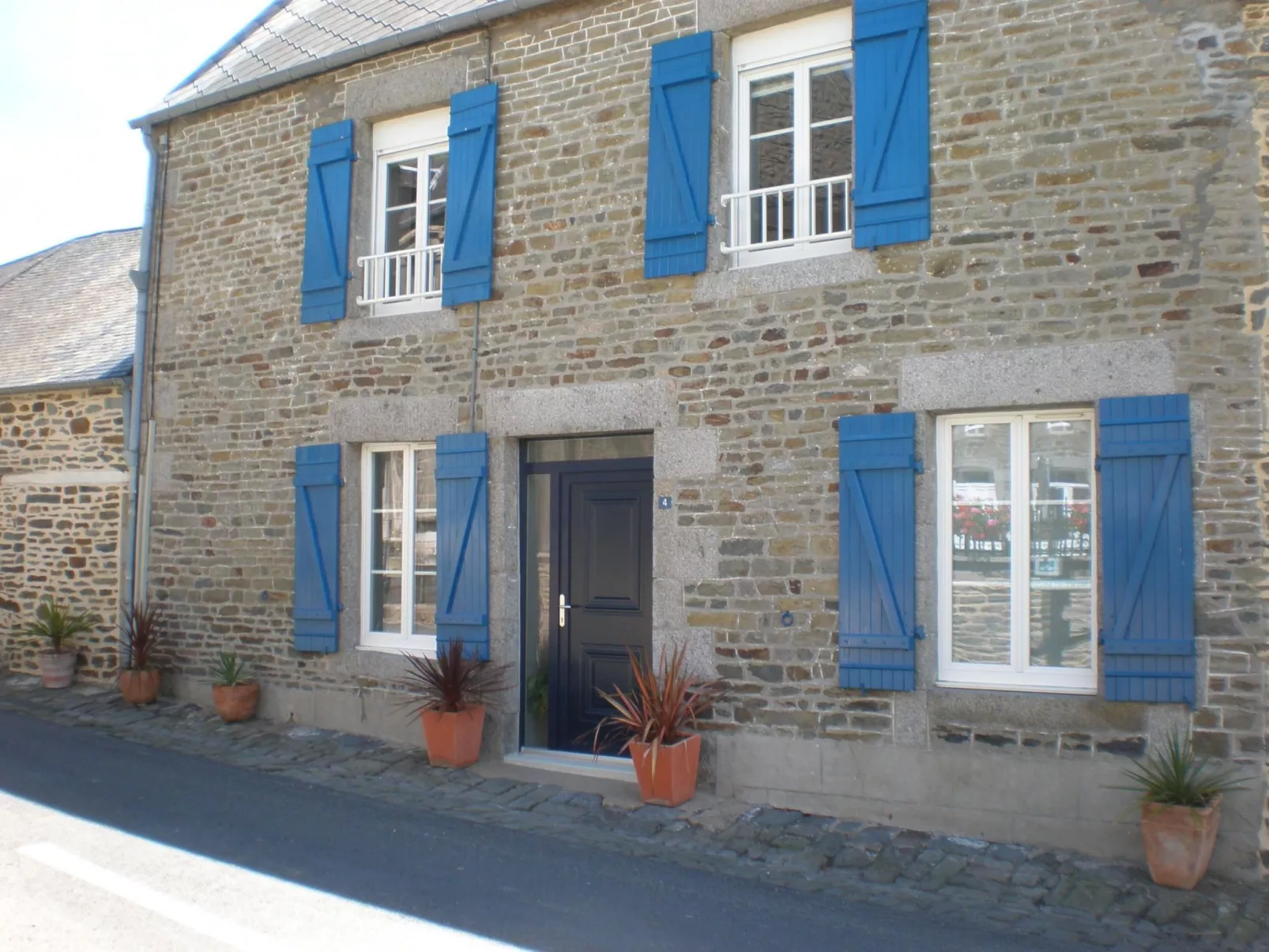 Gite Pamphilienne mit Blick auf Mont Saint Michel-Dehors