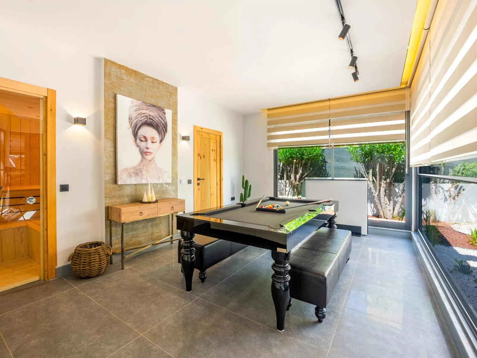 Designervilla mit Sauna Hamam Meerblick-Inside