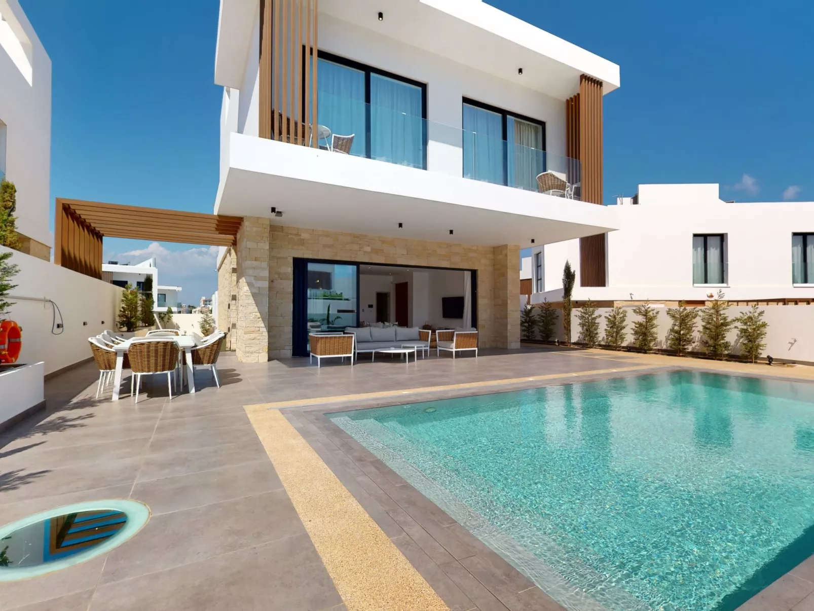 Periyiali Resort - Seitlicher Meerblick Villa Erato - 19-Drinnen