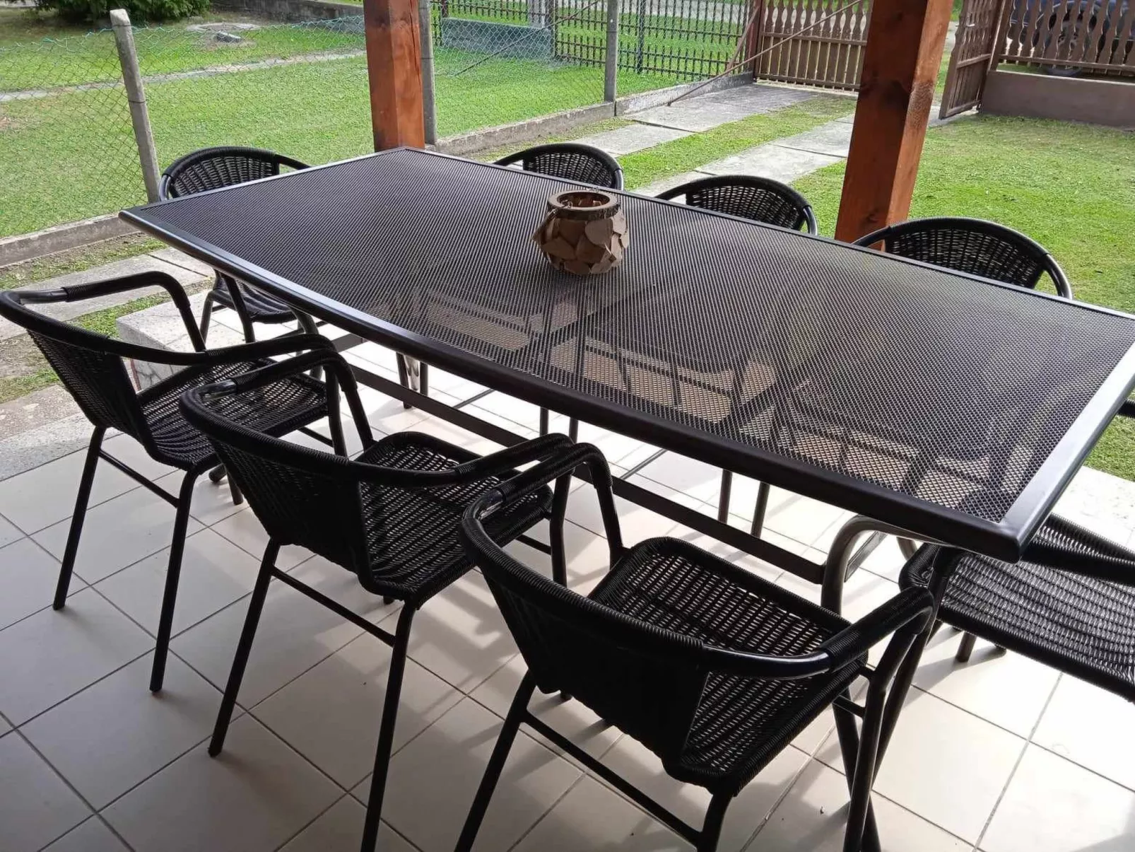 Zwillingsferienhaus mit Pool-Dehors