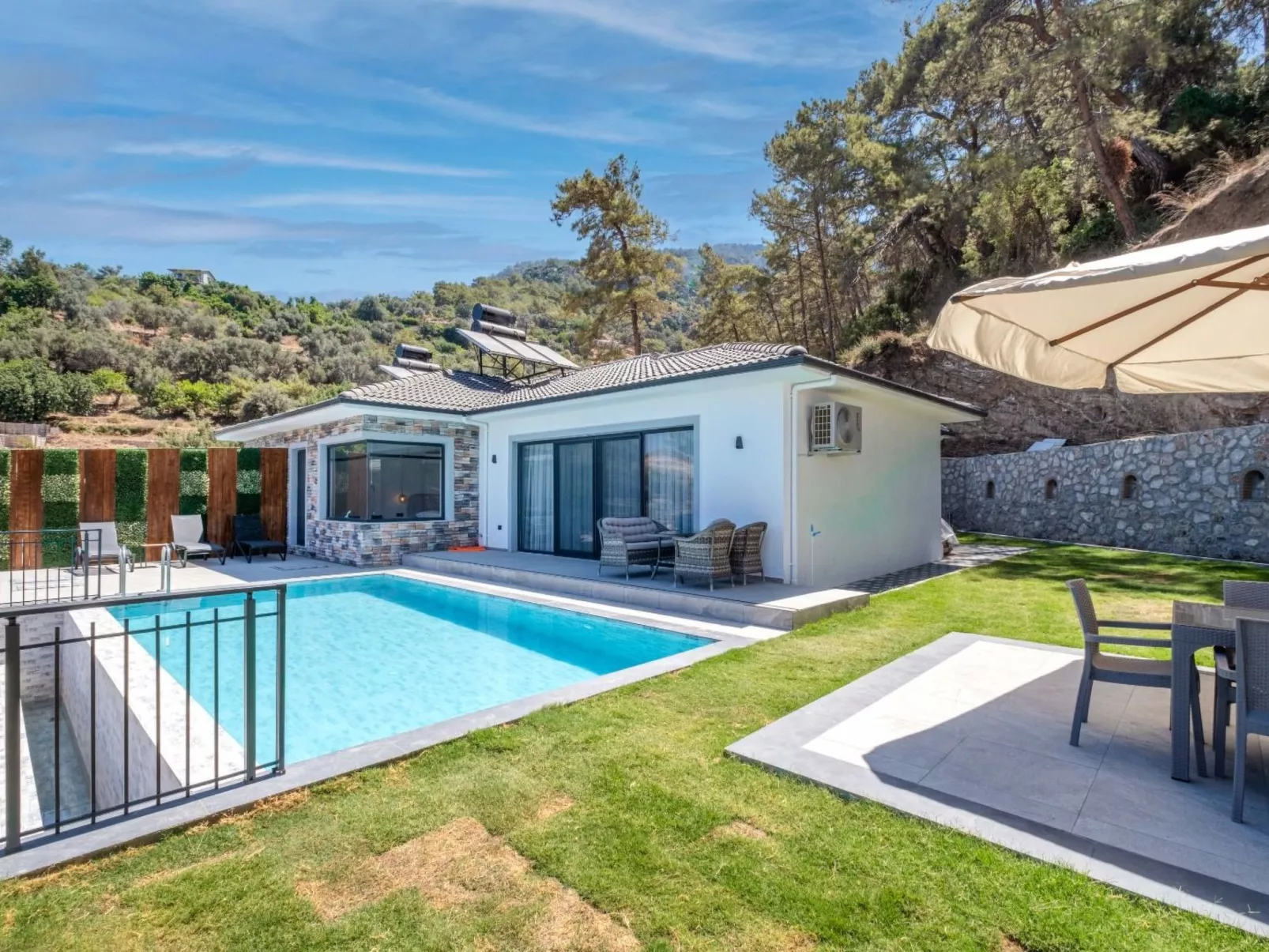 Villa mit Infinitypool in Fethiye Faralya-Inside