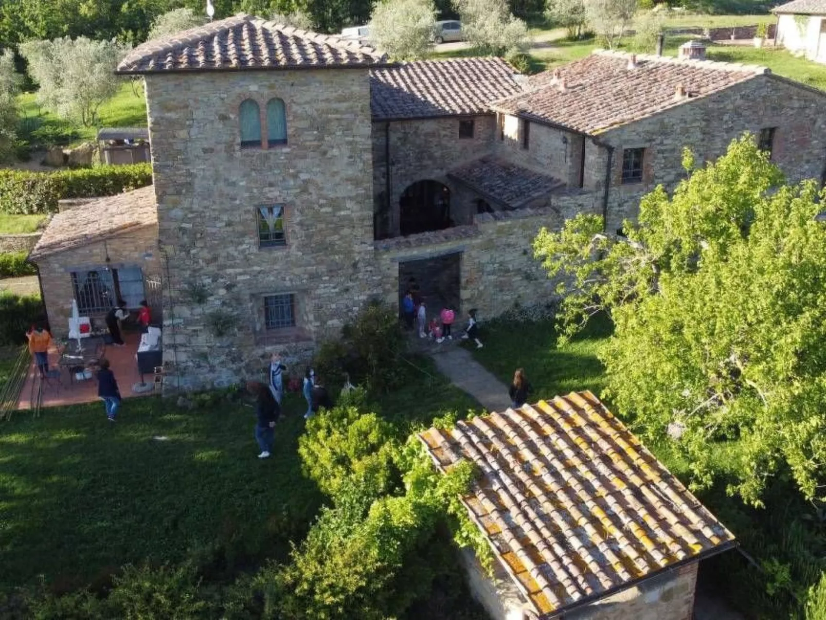 Landgut "Biancospino" mit Gemeinschaftspool-Drinnen