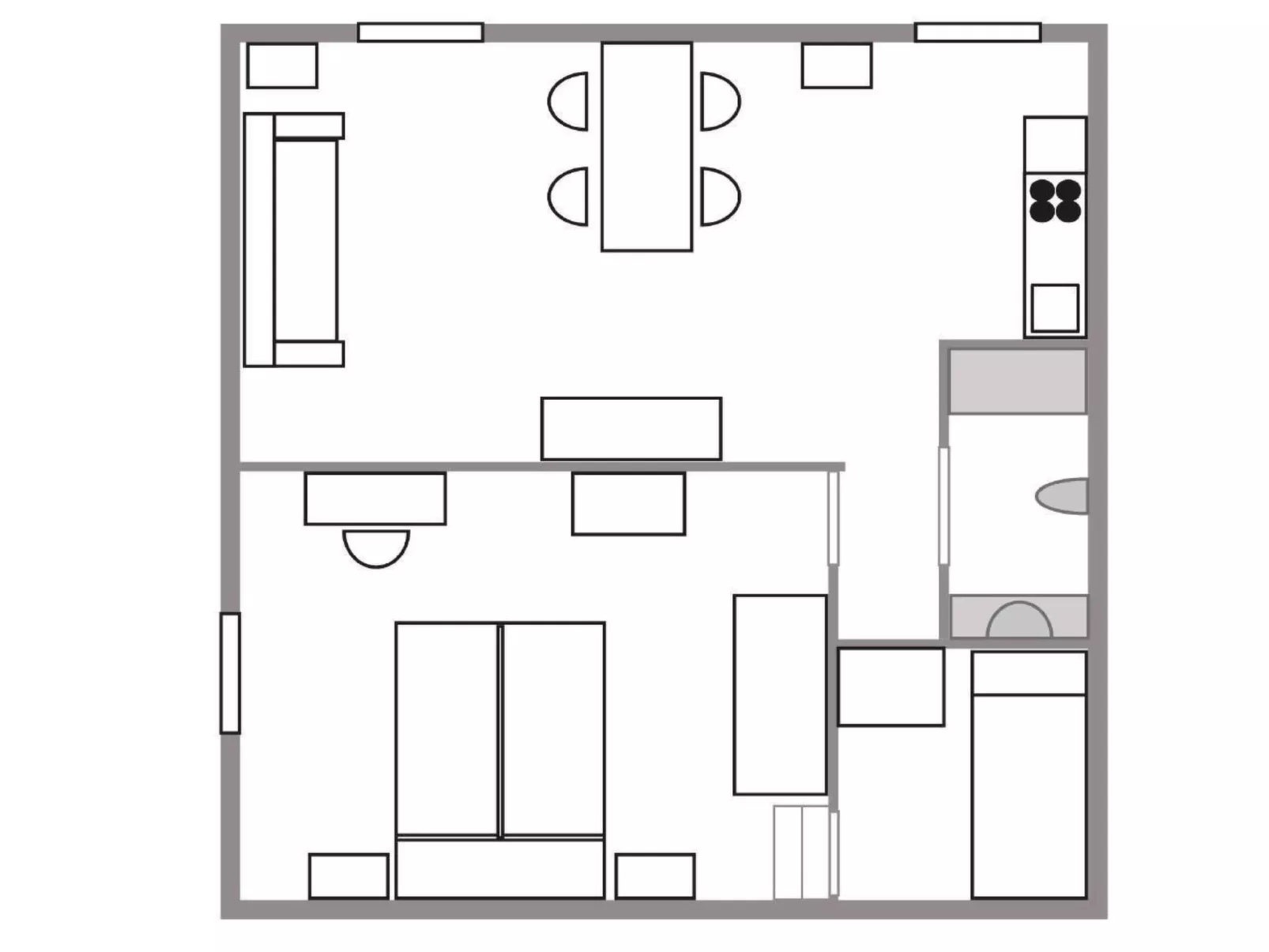 City center flat-Dedans