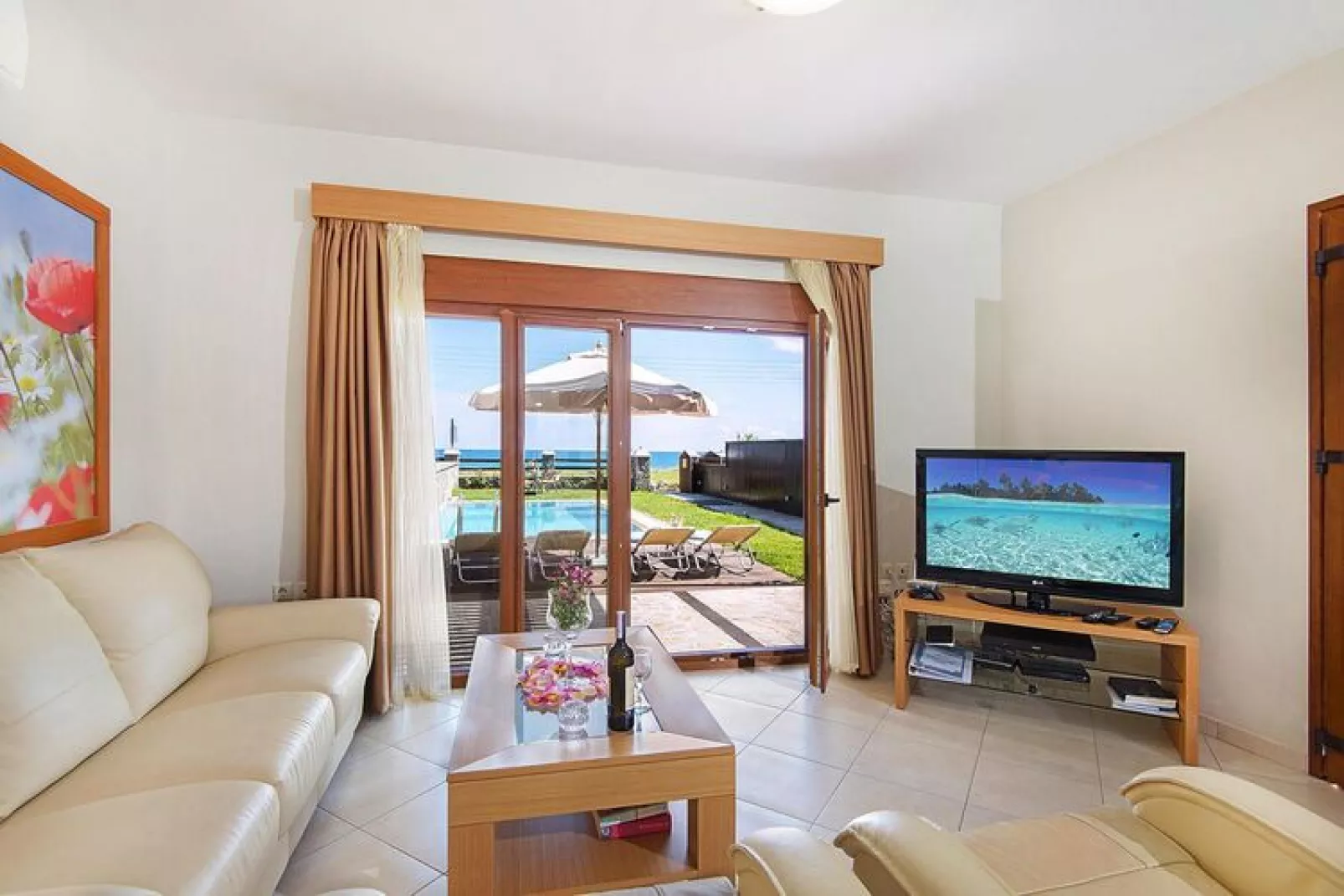 Villas Horizon Line /Villa Meliti / Kiotari-Living room