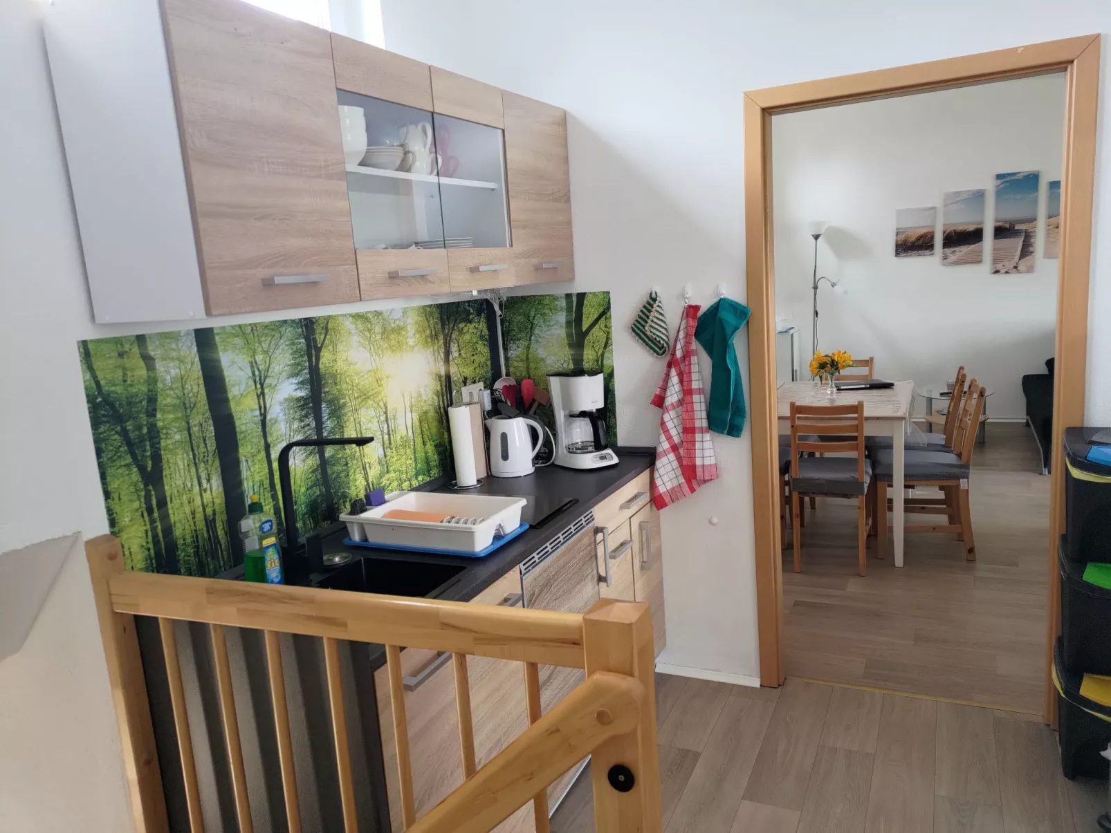 Nette Wohnung in Großsteinberg mit Grill und Terrasse-Inside