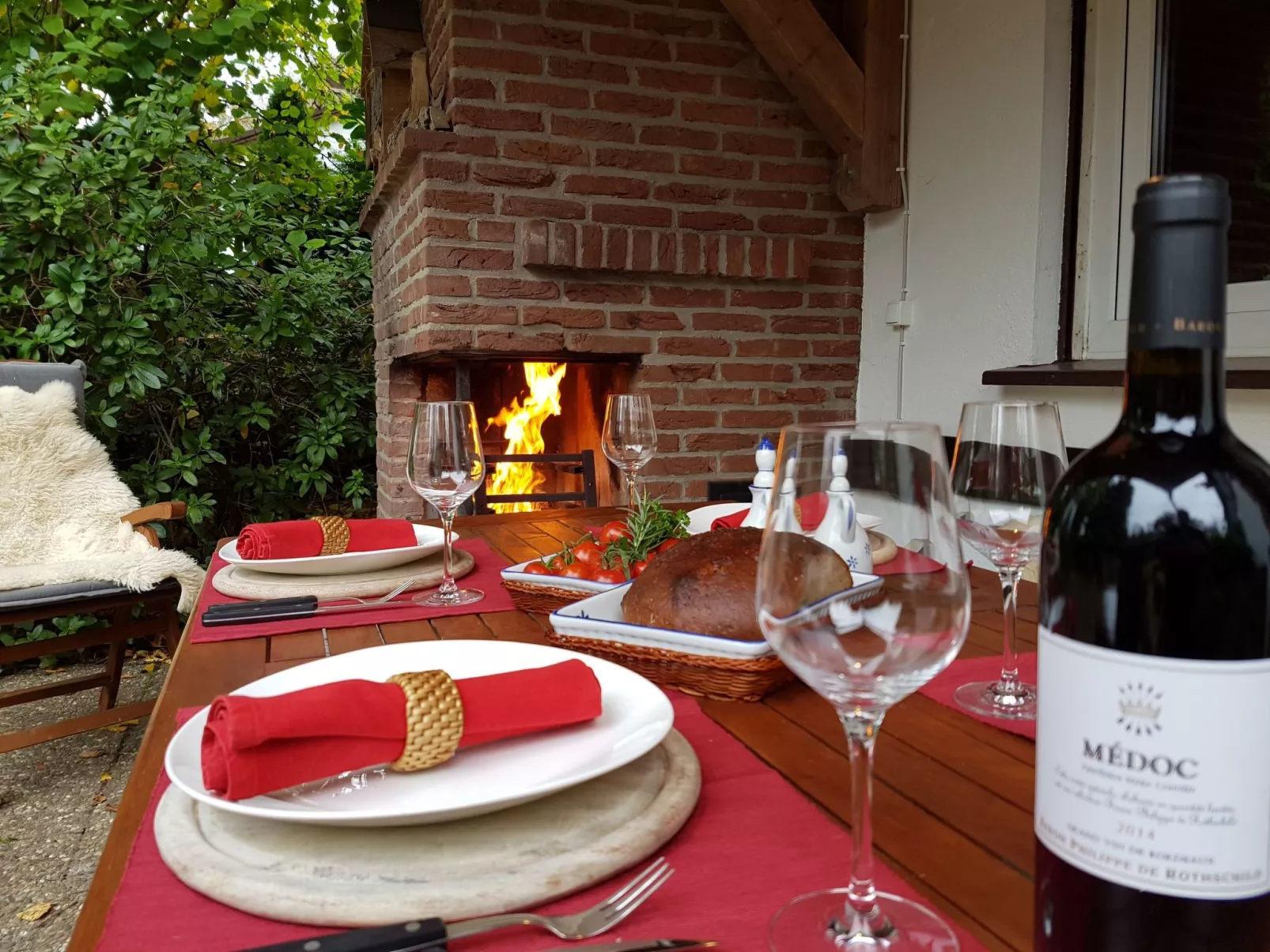 Ferienvilla mit eigener Sauna-Draußen