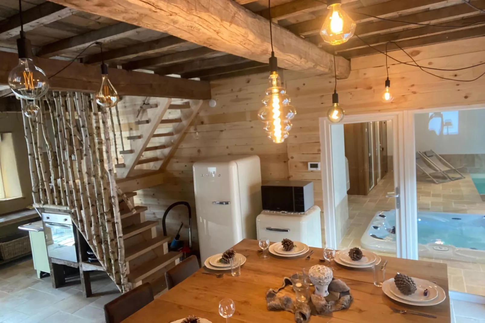 Luxueuse maison de vacances familiale pour 6 personnes à Theux-Wohnzimmer