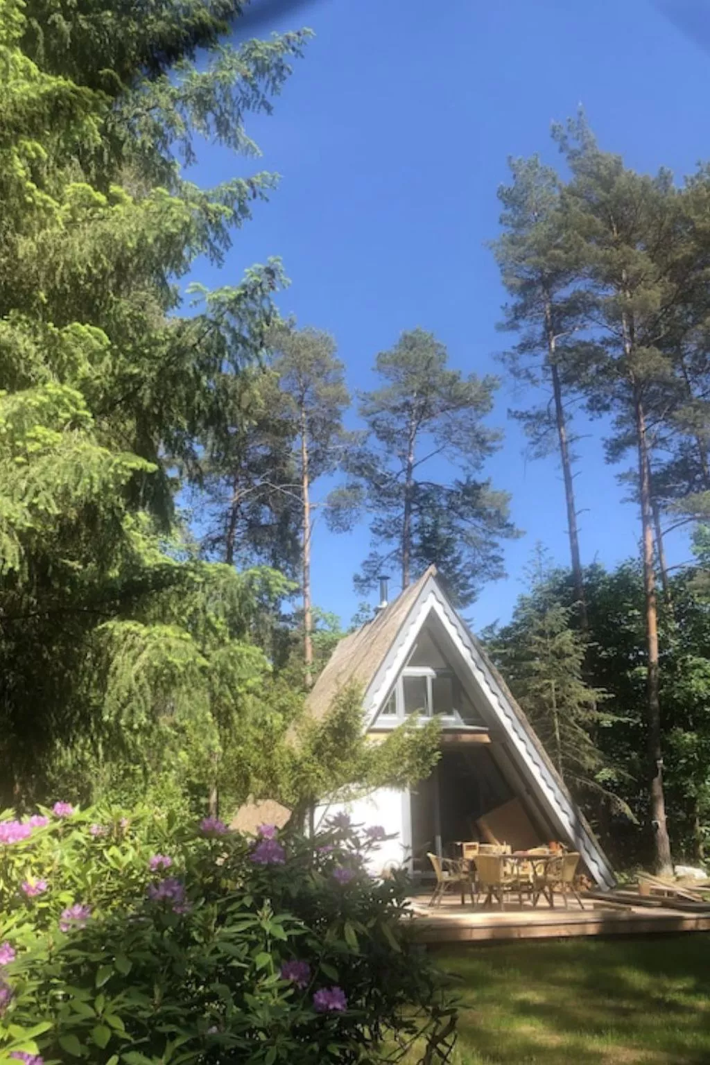 Reetdach Ferienhaus am Lübbesee Sauna Bootsteg neu-Inside