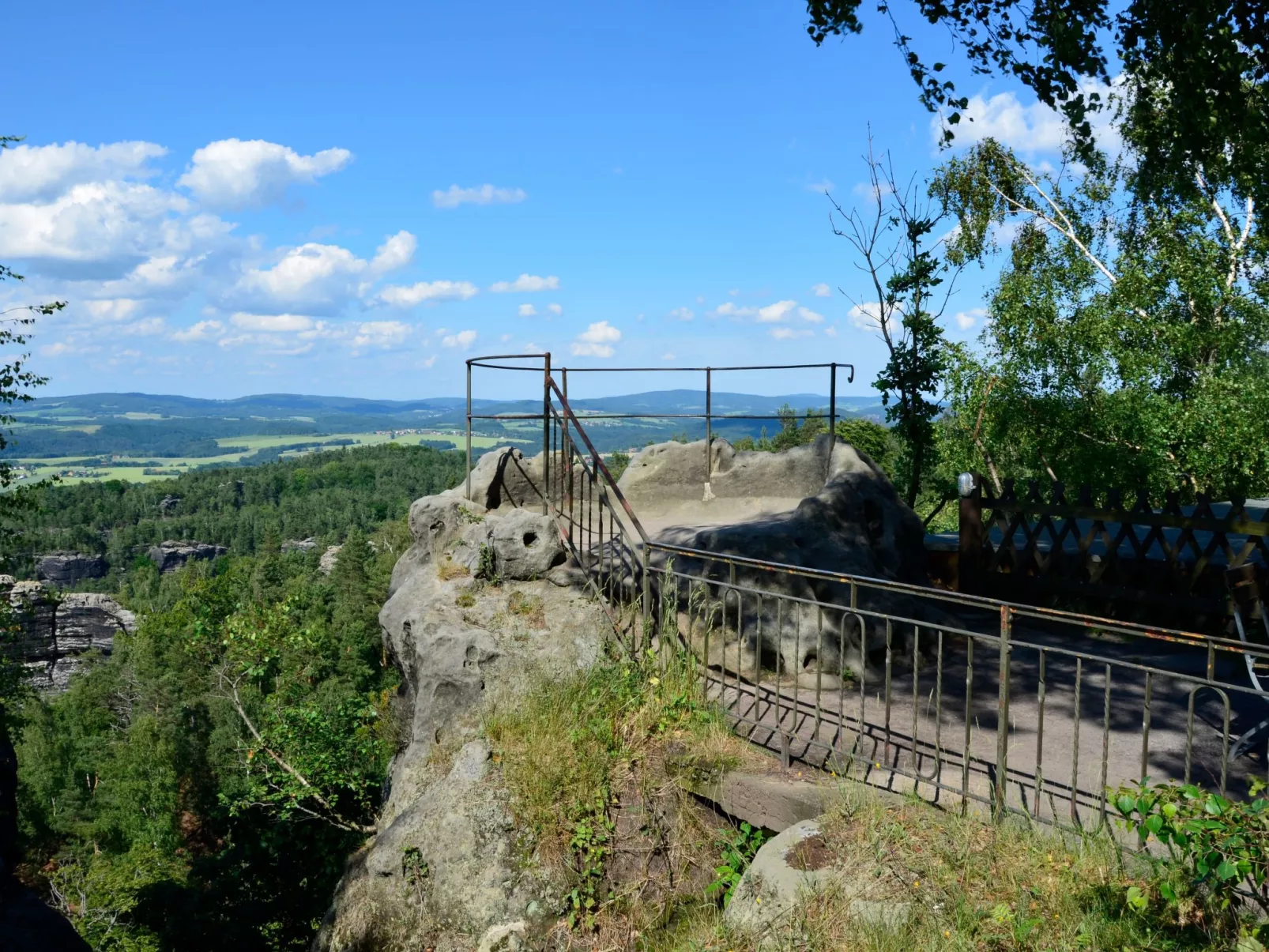 Panoramablick in Königstein-Dehors