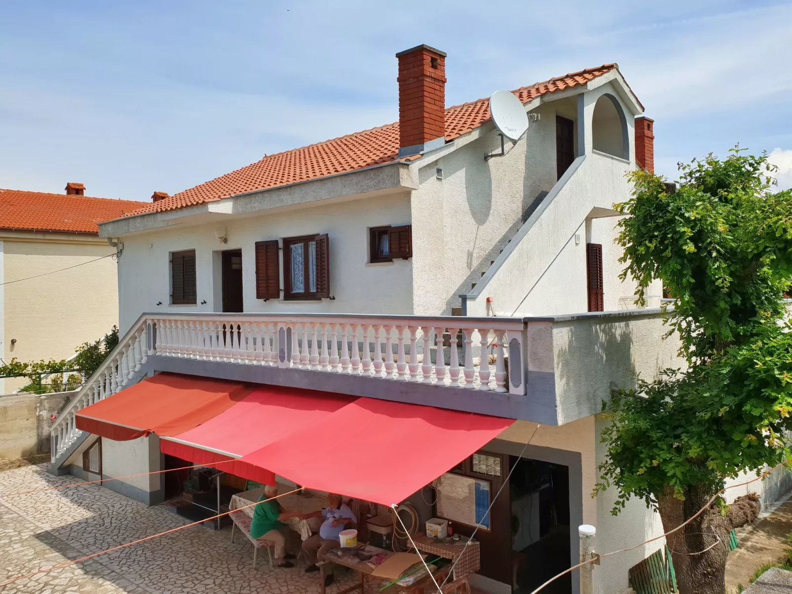 Apartment Bijelic - mit Balkon, 480 m vom Meer-Dehors