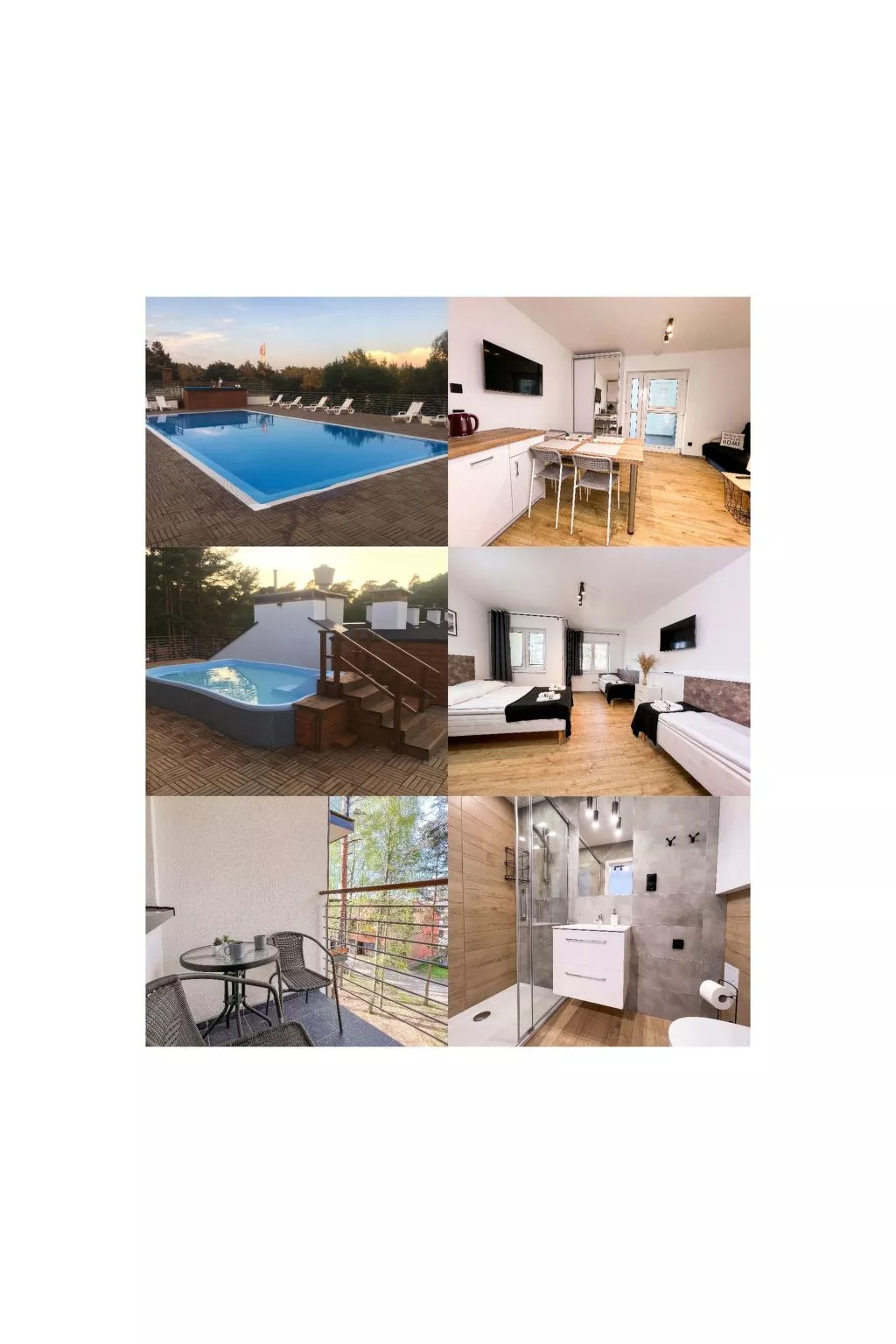 Studio-Wohnung "Apartment 16B" mit Schwimmbad-Dedans