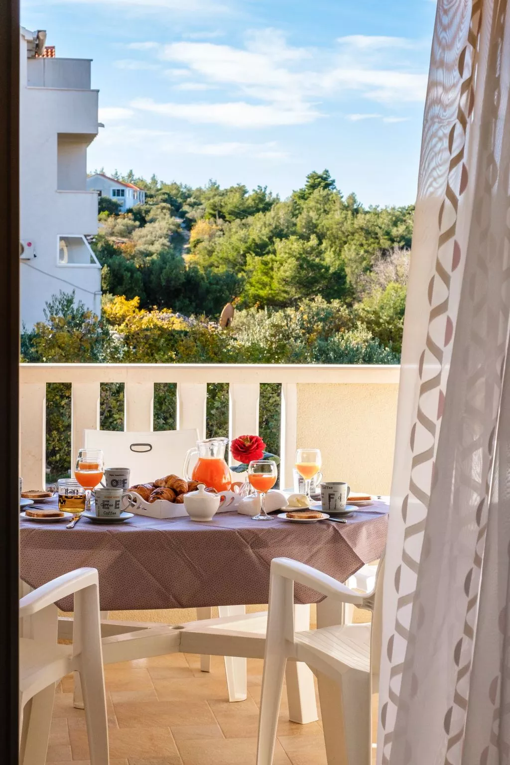 Wohnung "Ankora" mit Blick auf das Wasser-Draußen