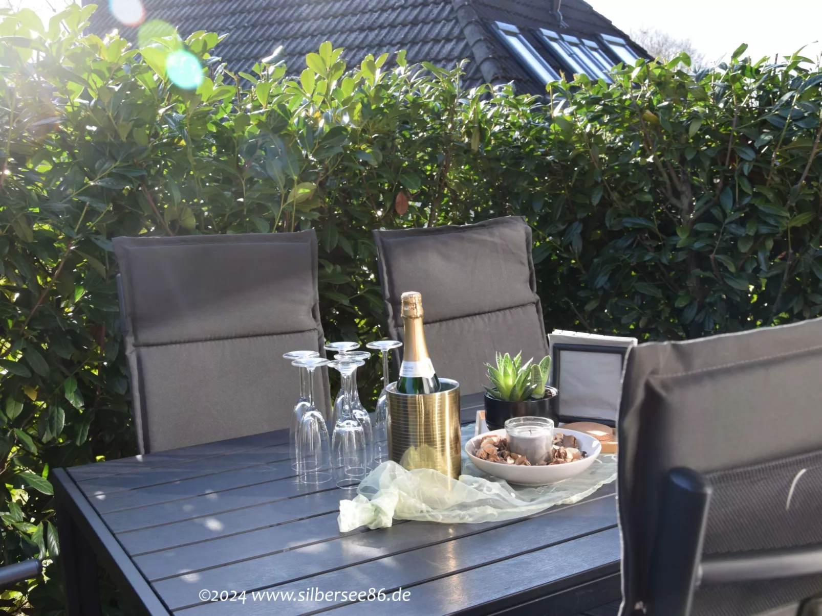 Mit Hot Tub-Draußen