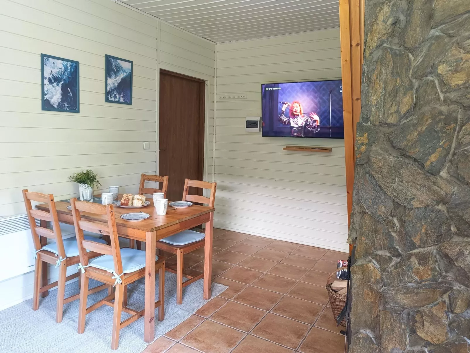 Modernes Ferienhaus in Kopalino mit Grill, Garten und Terrasse-Dedans