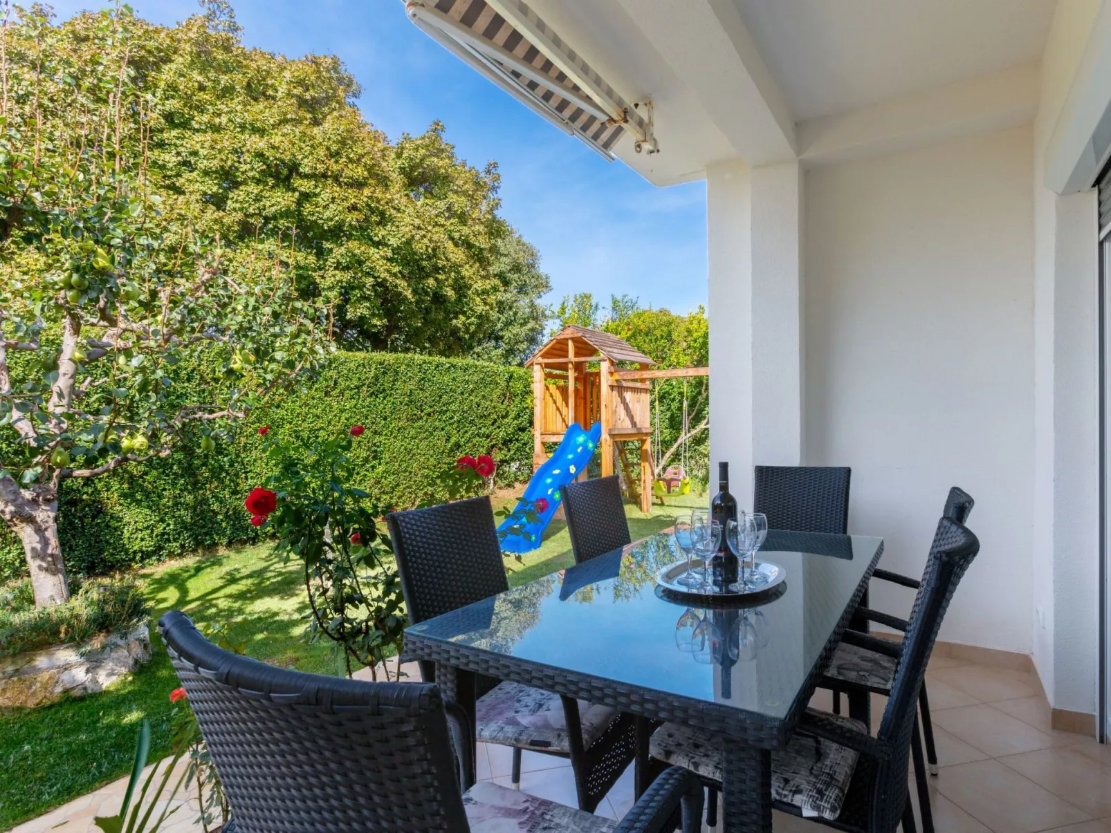 Für 6 Personen ca. 60 m&sup2; in Ližnjan, Istrien (Medulin und Umgebung)-Dehors