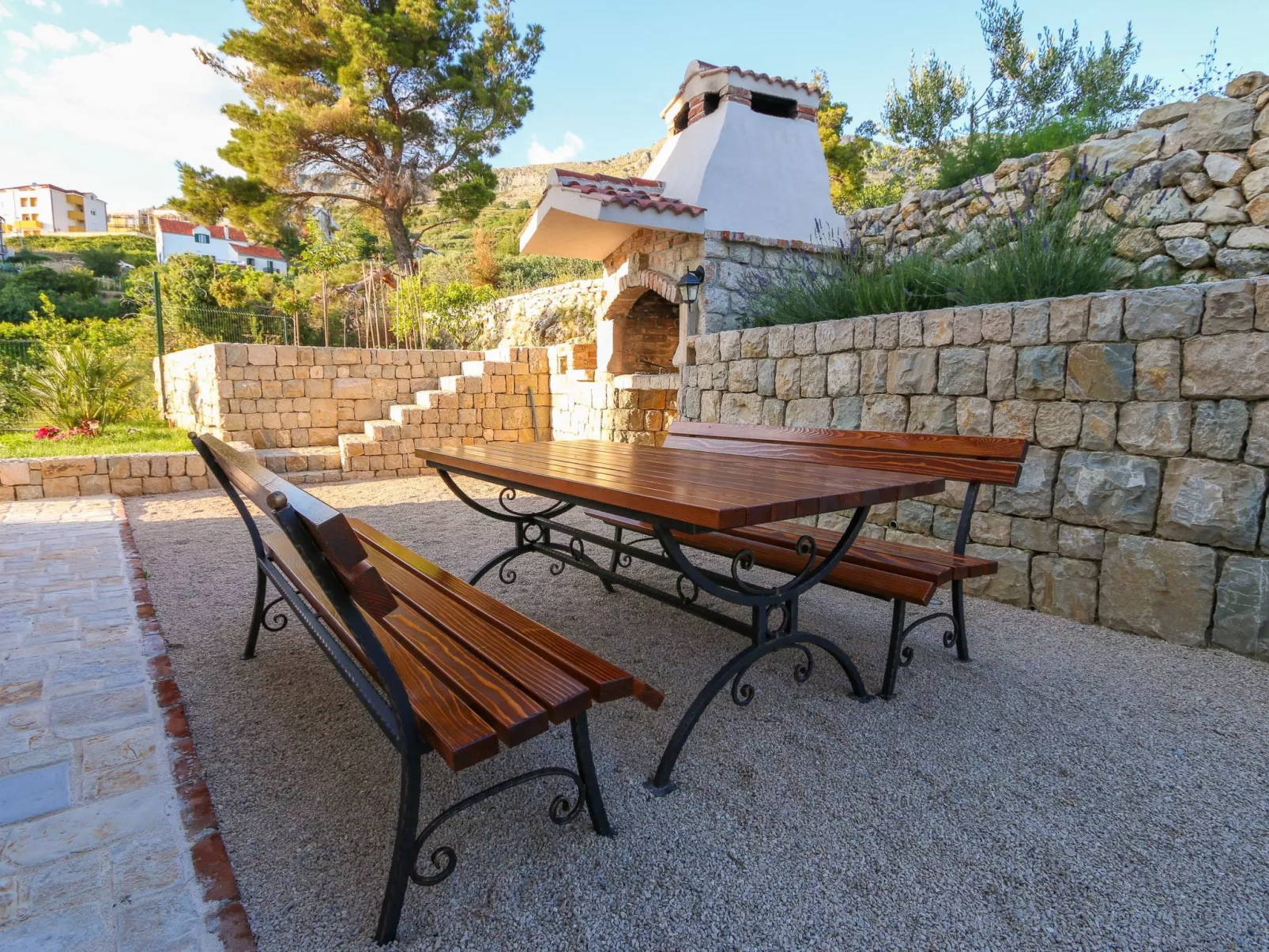 Luxuriöse Steinvilla mit privatem Swimmingpool und herrlichem Meerblick-Dehors