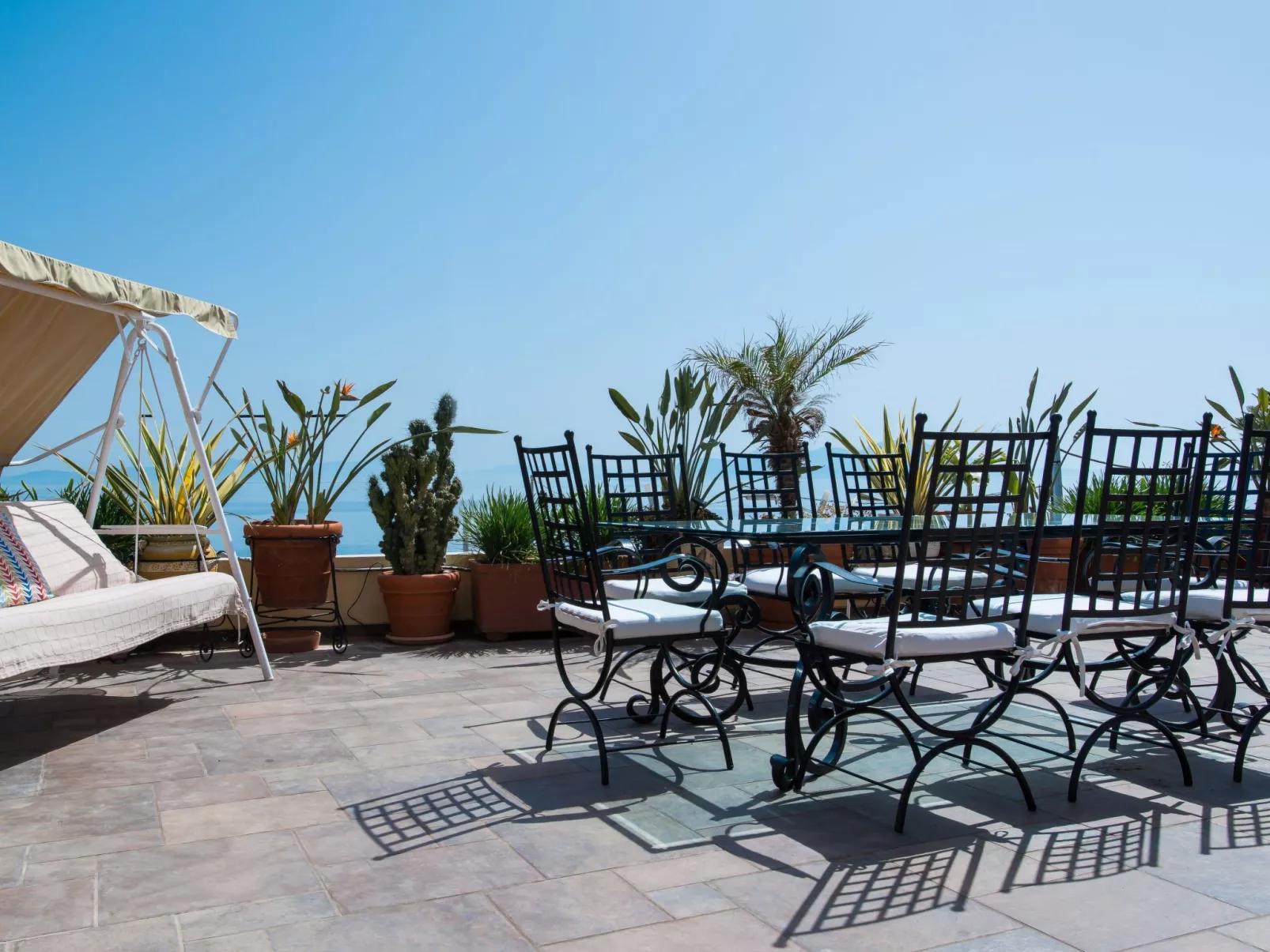 Für 6 Personen direkt am Strand-Dehors