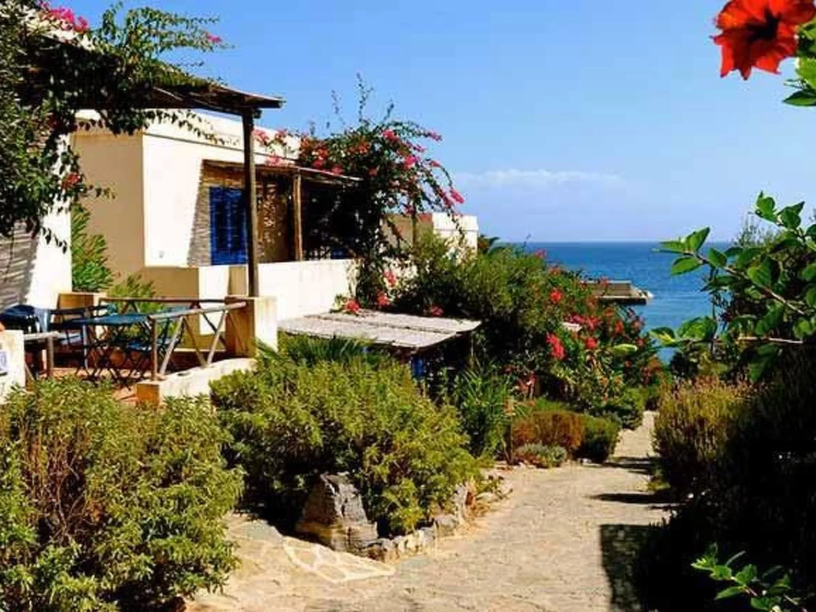 Wohnung in Marettimo mit Terrasse, gemeinsamem Pool und Garten-Dehors