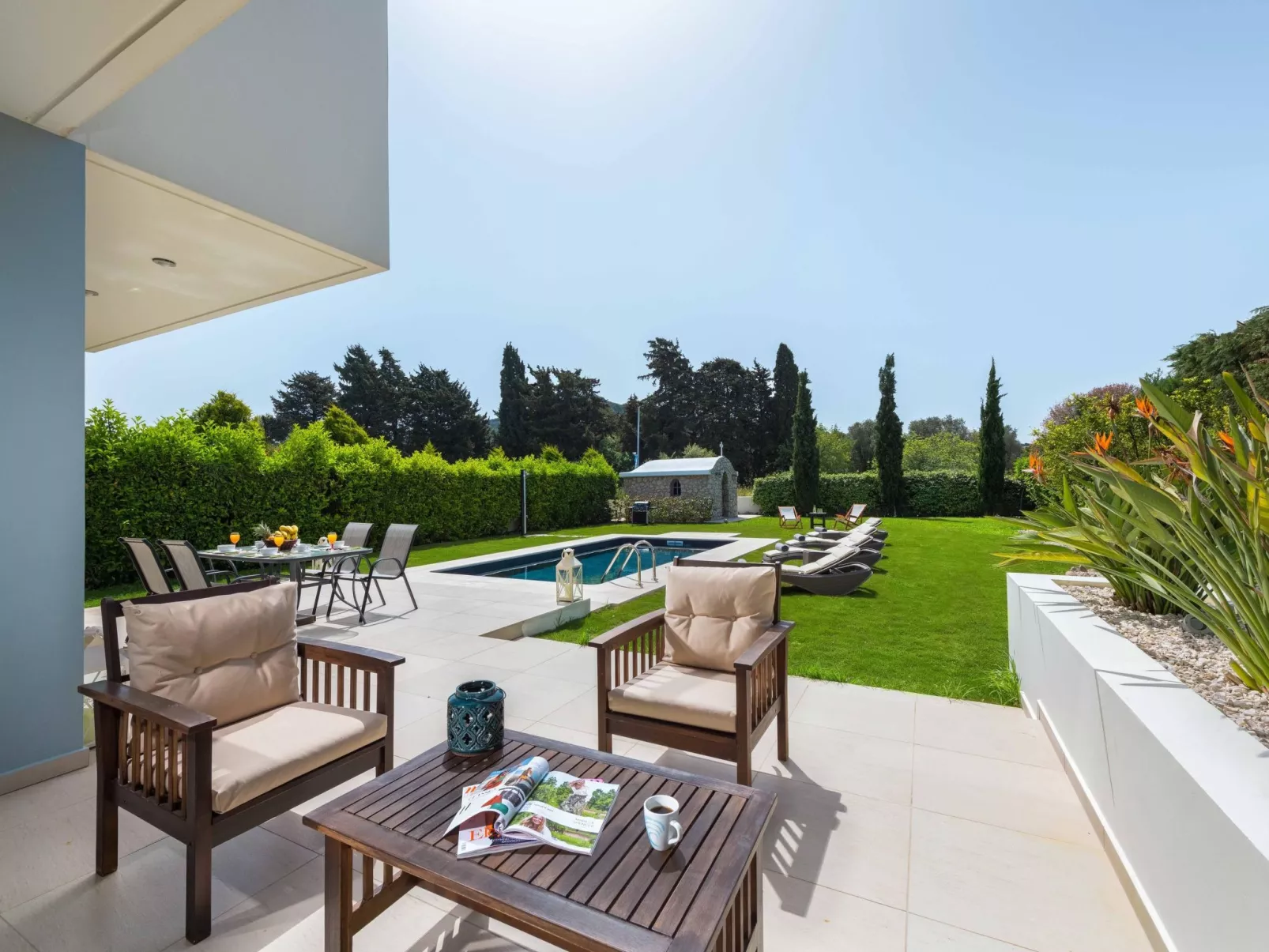 Luxuriöse Ferienvilla Elena-Dehors