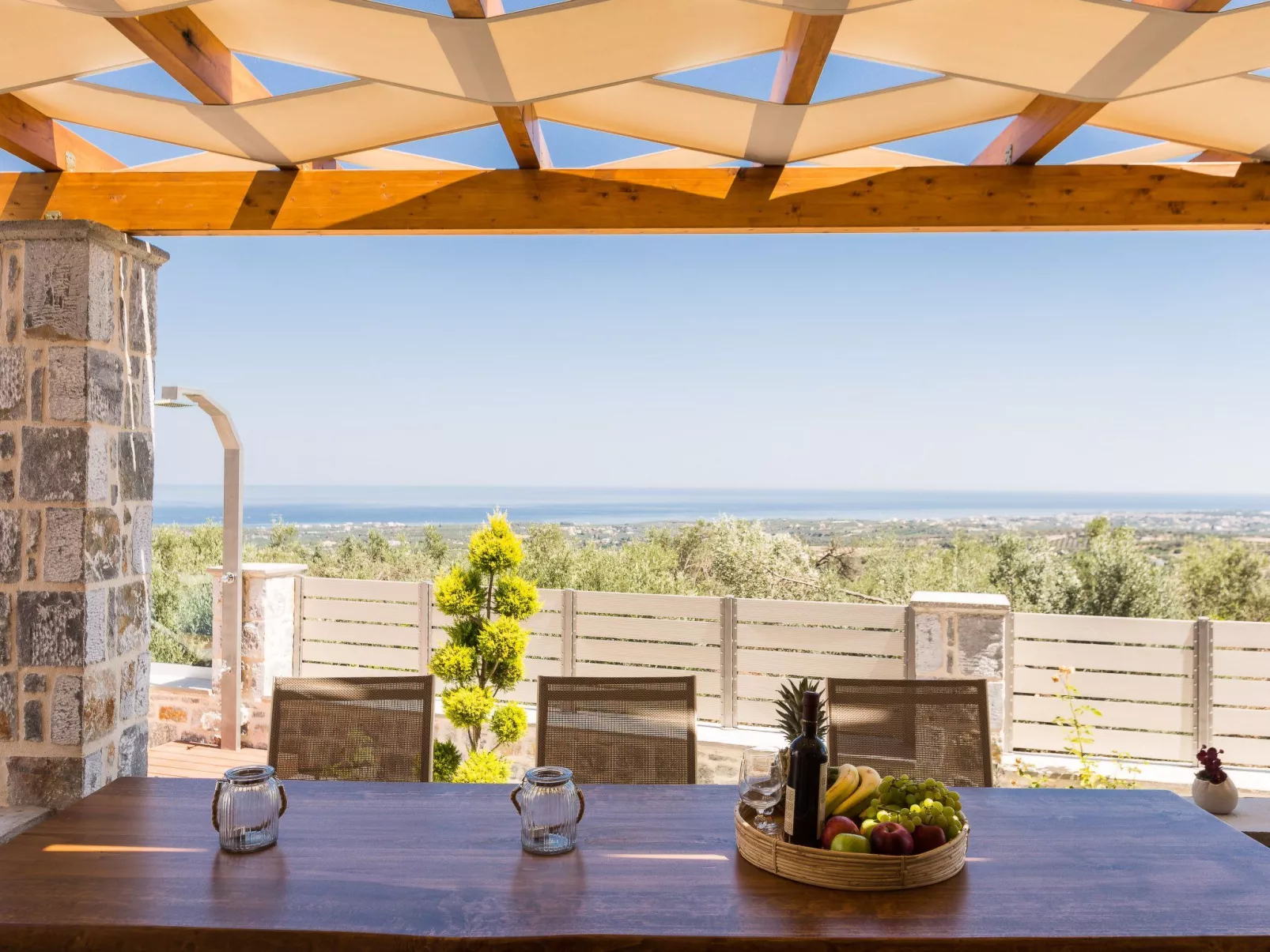 Wunderschönes Haus in Arkadi mit privatem Pool-Draußen