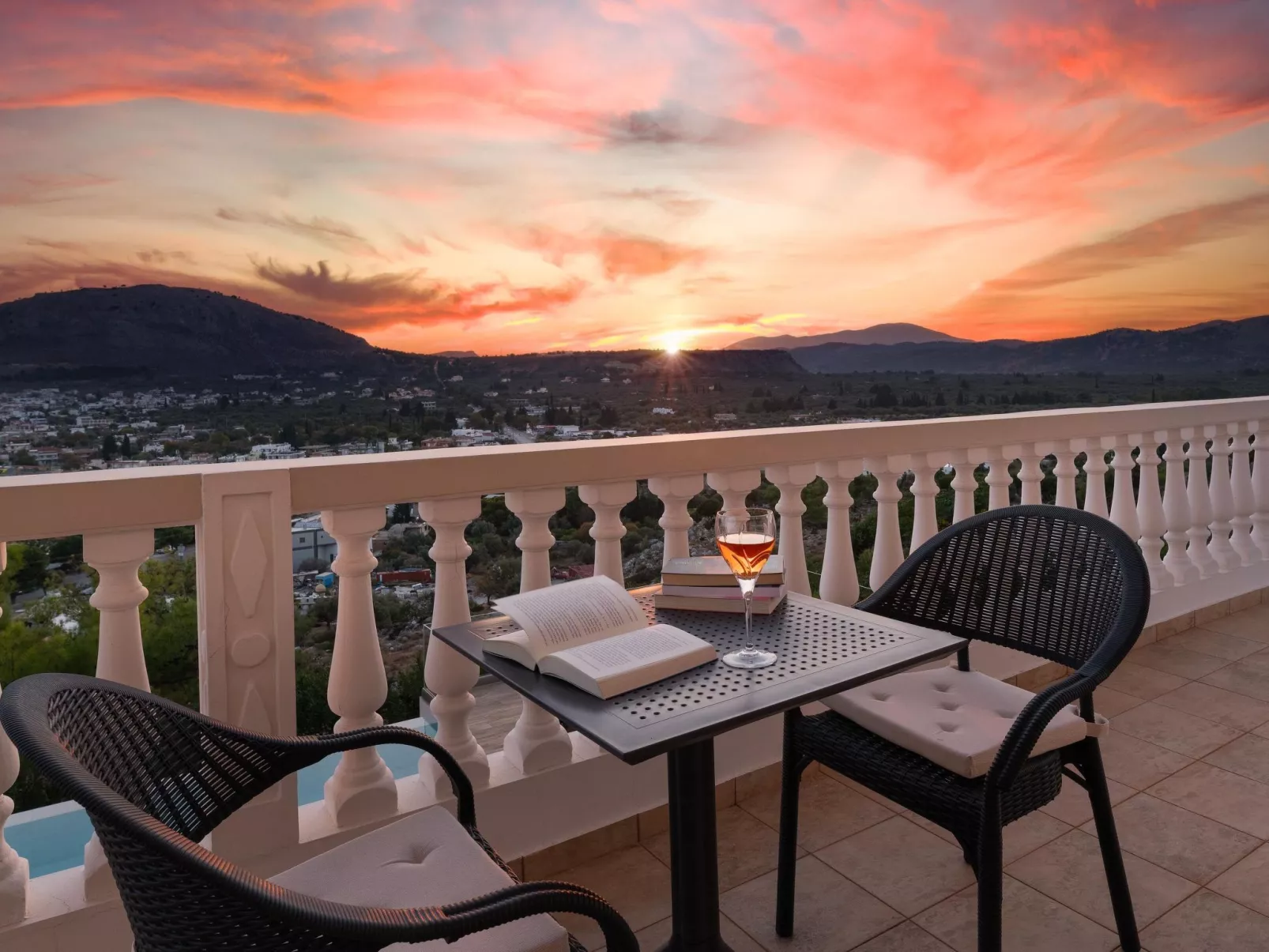 Villa Kamos in Archangelos-Outside