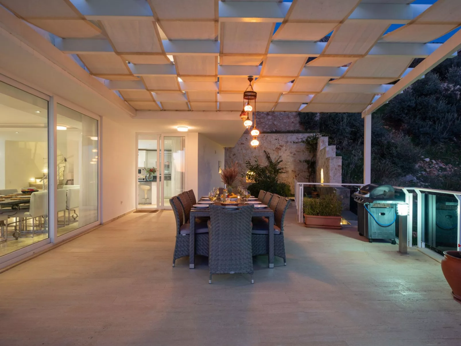 Luxuriöse Villa mit Meerblick in Kalkan Kalamar-Inside