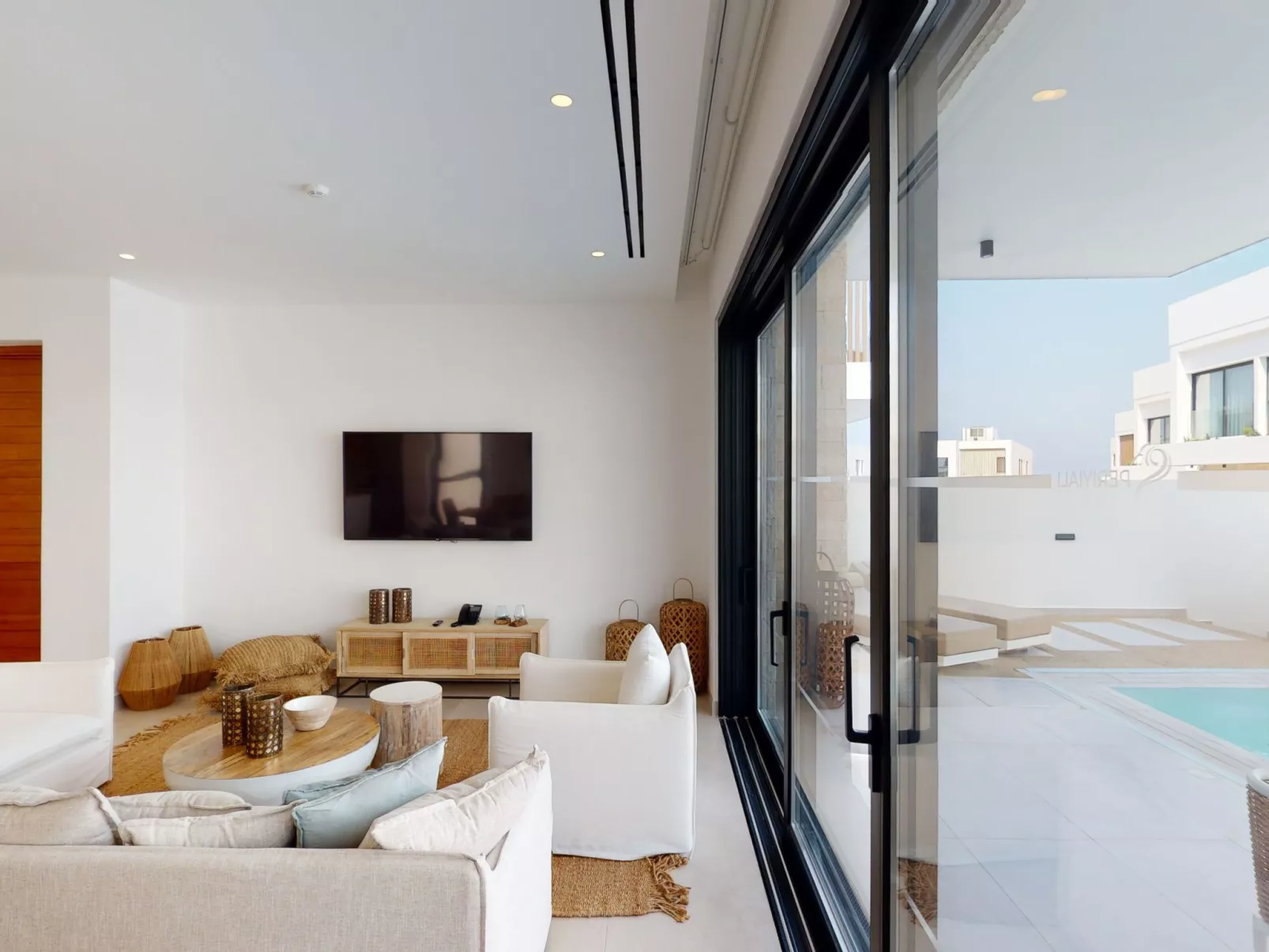 Periyiali Resort - Seitlicher Meerblick Villa Cleo - 16-Drinnen