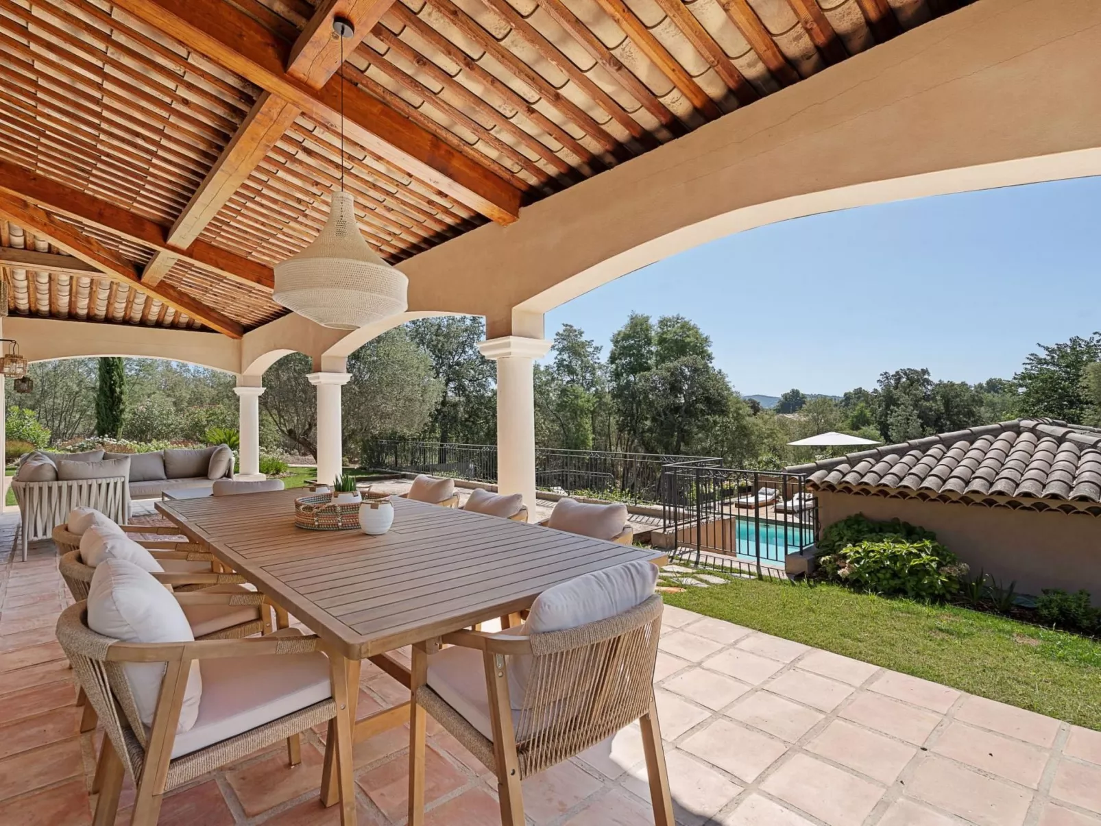 Villa Grimaud Strand-Drinnen