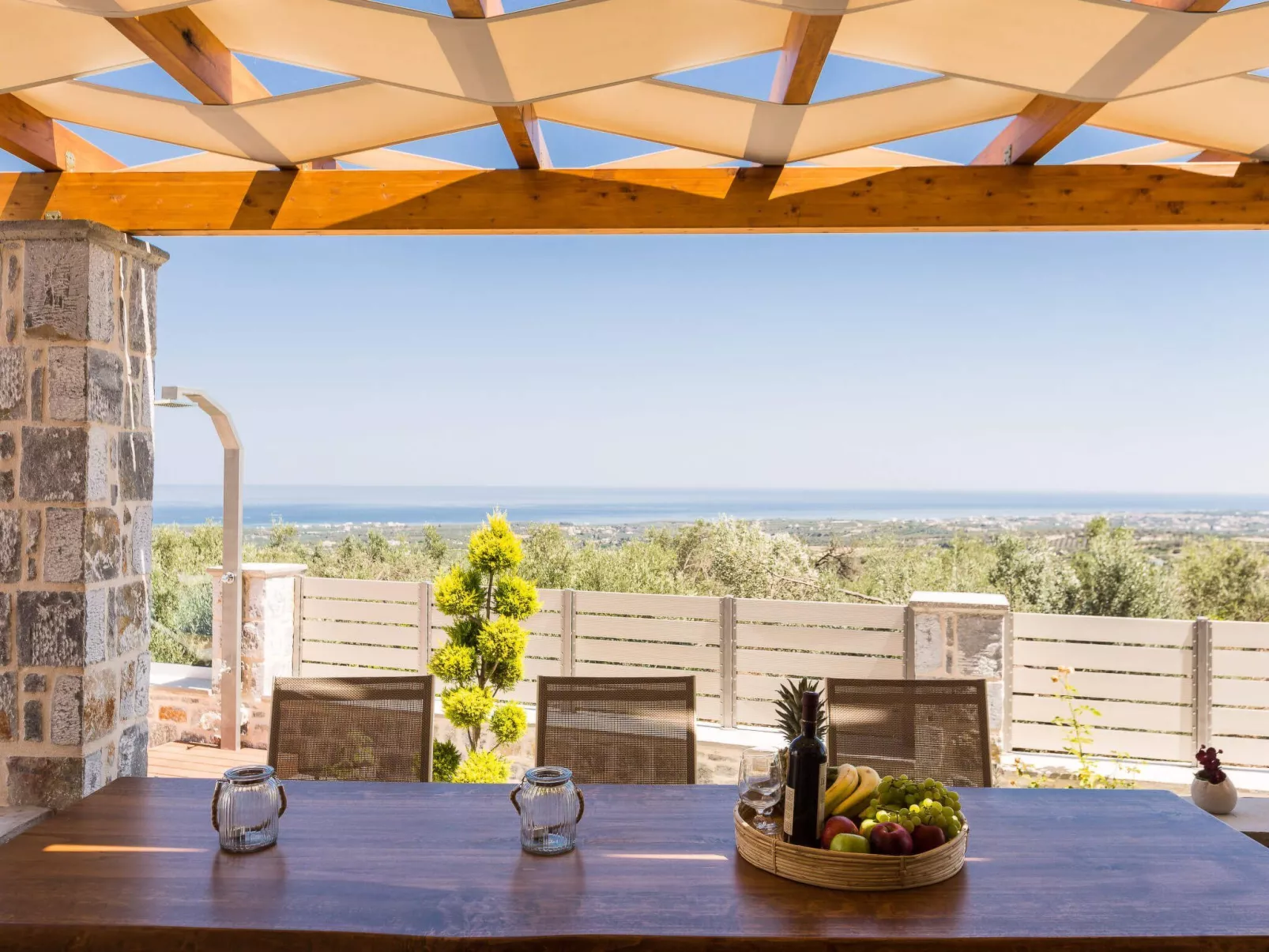 Family Villa Privater Pool Grillplatz Meerblick-Draußen