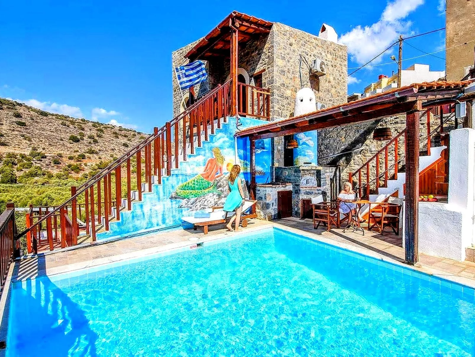 Kretisches Steinhaus mit Gemeinschaftspool-Image-tags.info