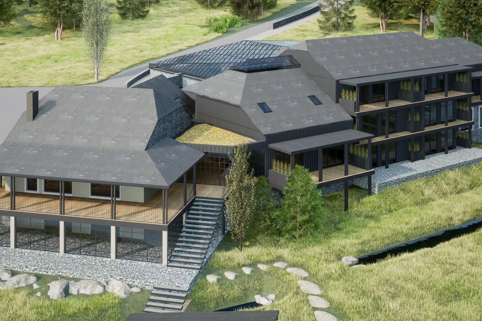 Hillview Resort Grandvoir 2-Areas summer 1km