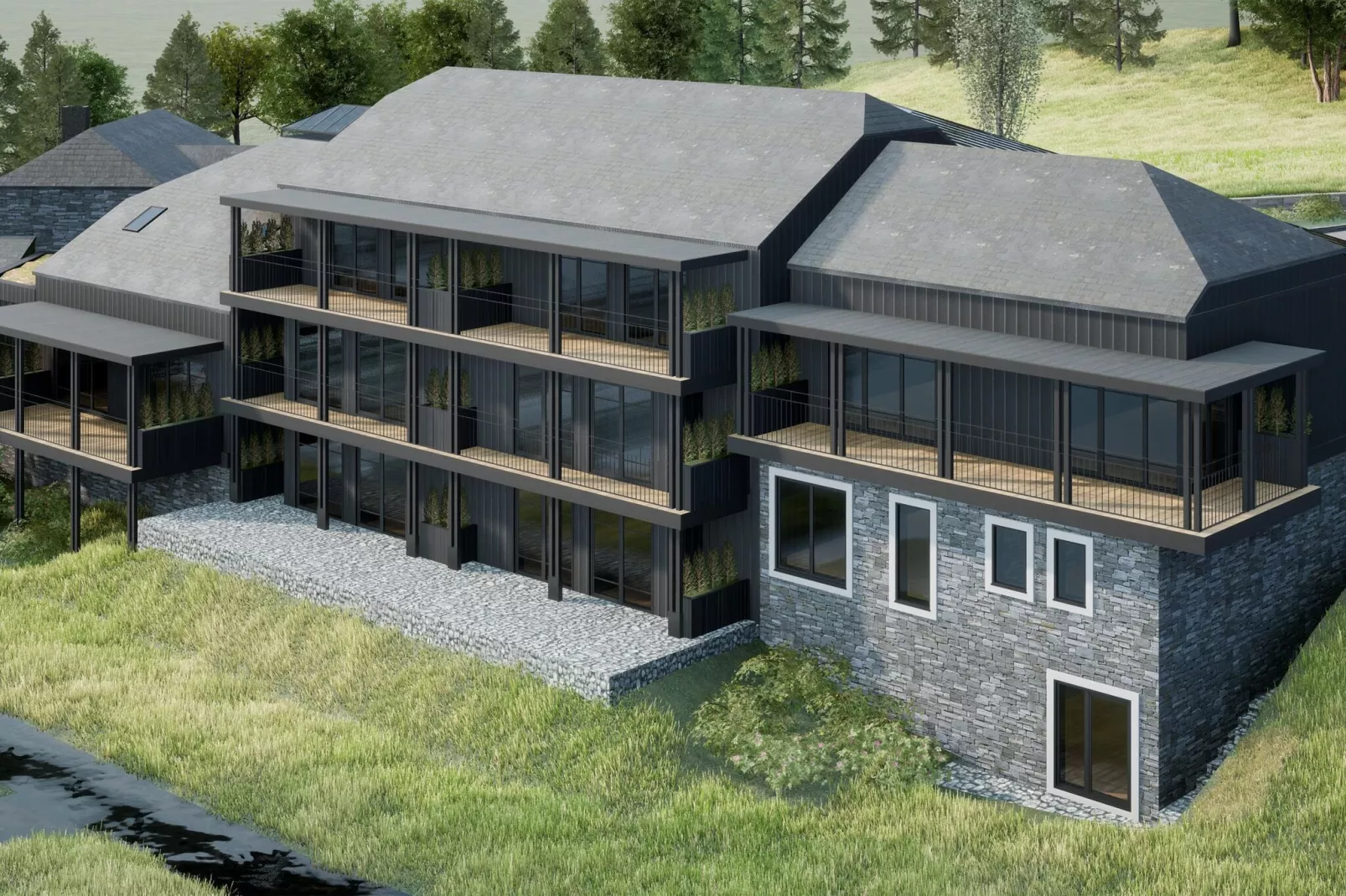 Hillview Resort Grandvoir 2-Areas summer 1km