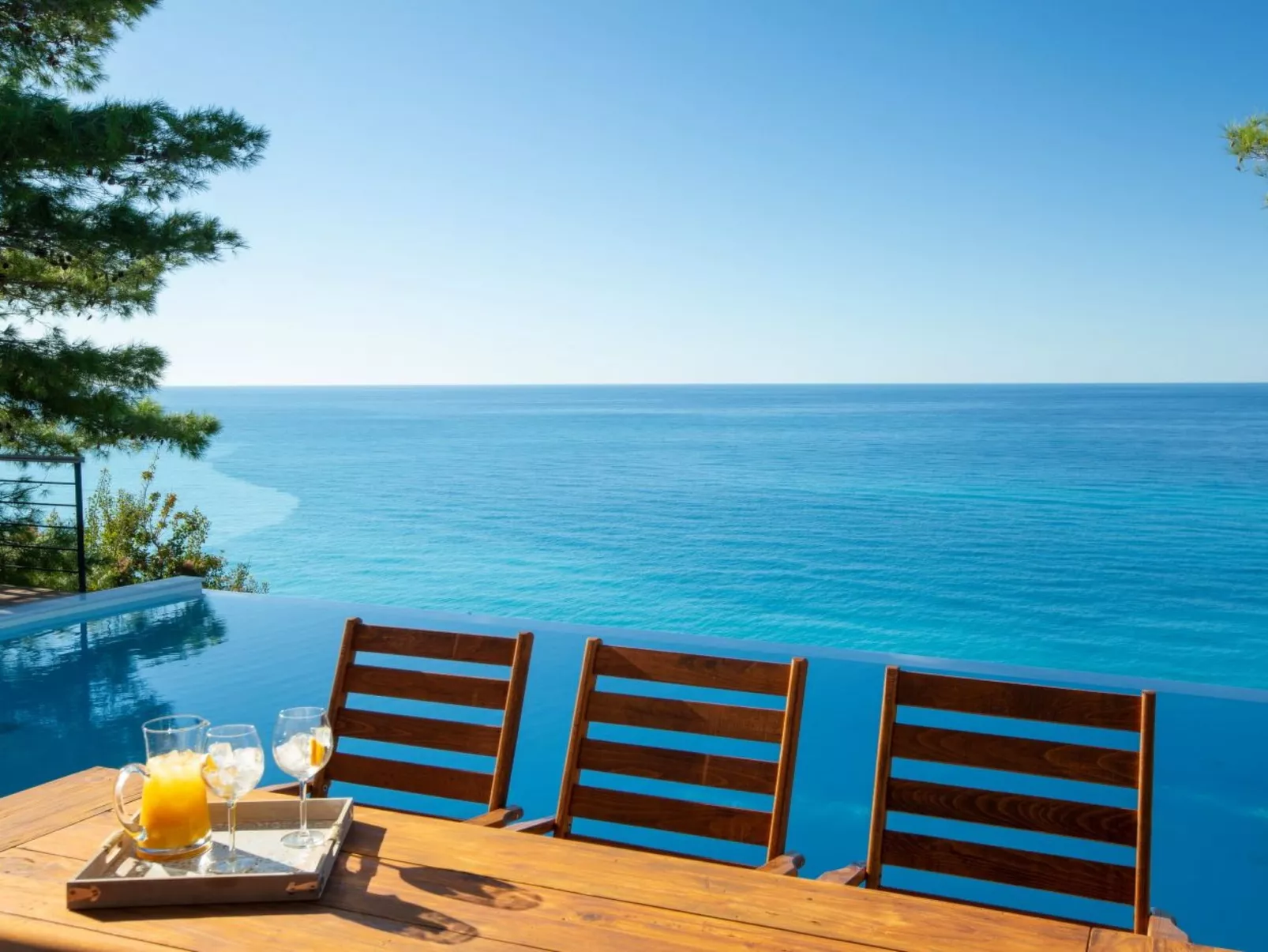 Milos Bay Villas- Brandneue moderne Villa mit spektakulärem Blick auf den Stran-Draußen