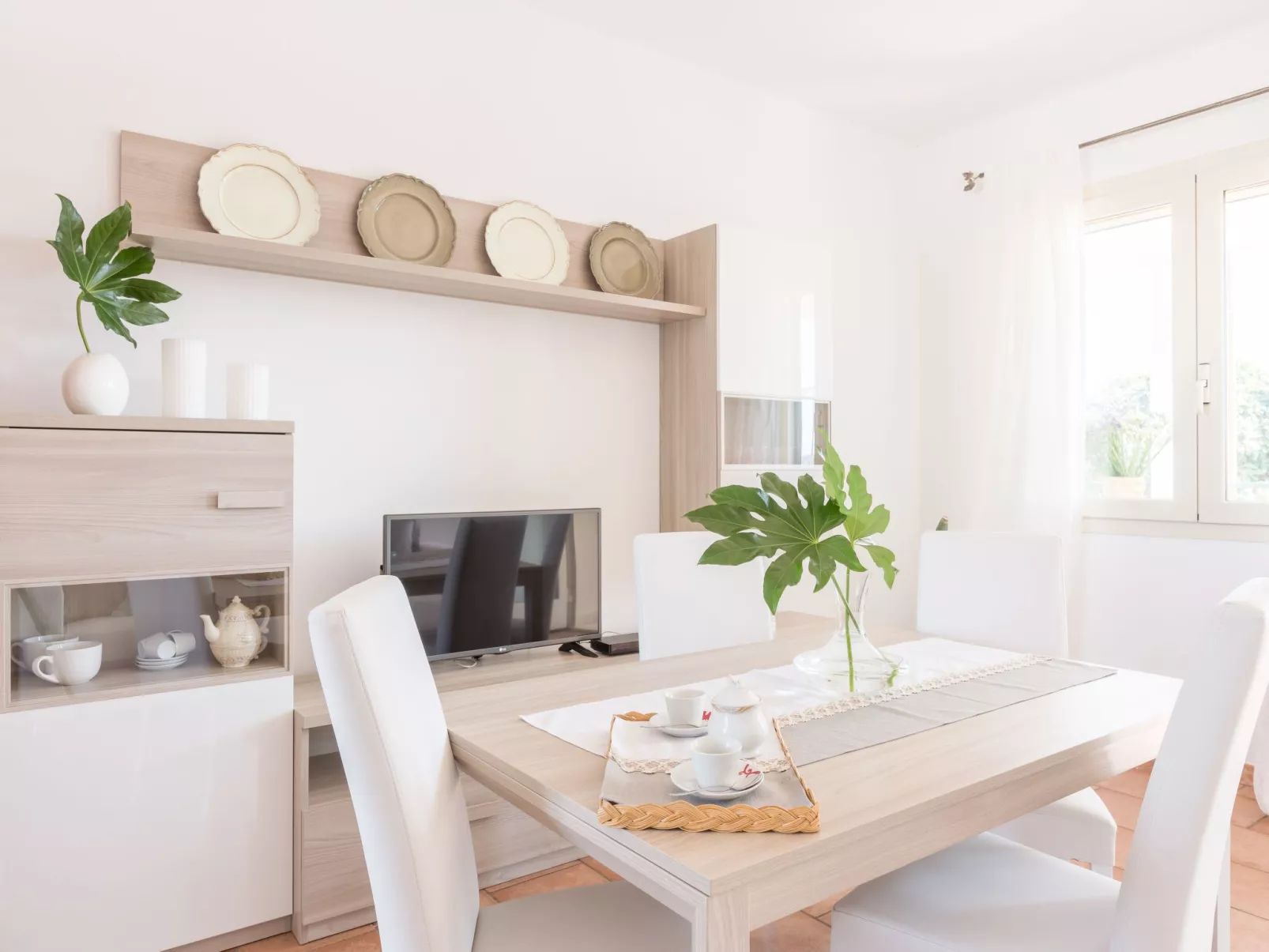 Flaches Panorama-Drinnen