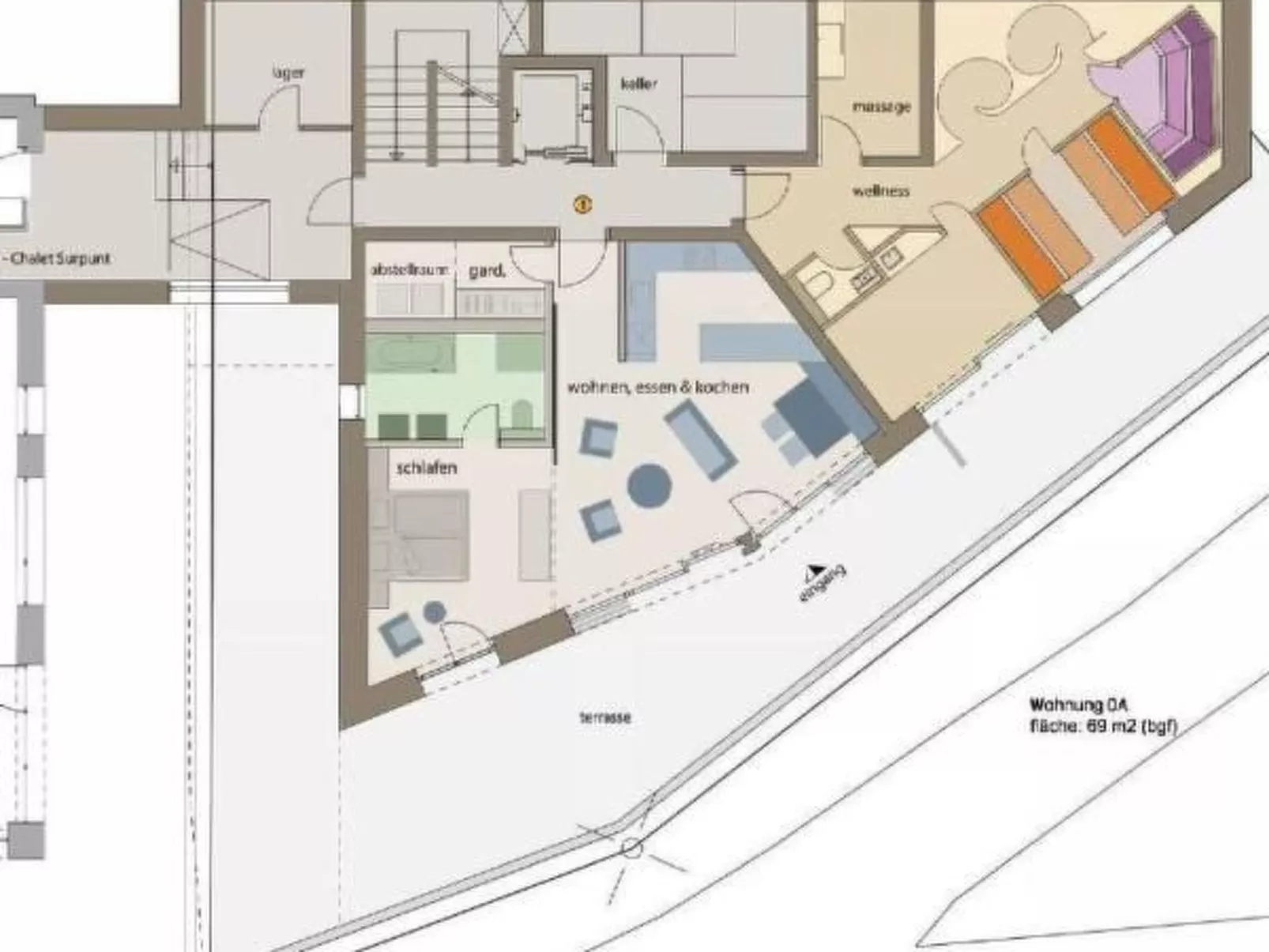Alpine Lodge 2-Bett-Wohnung Chesa a la Punt / "B-Dedans