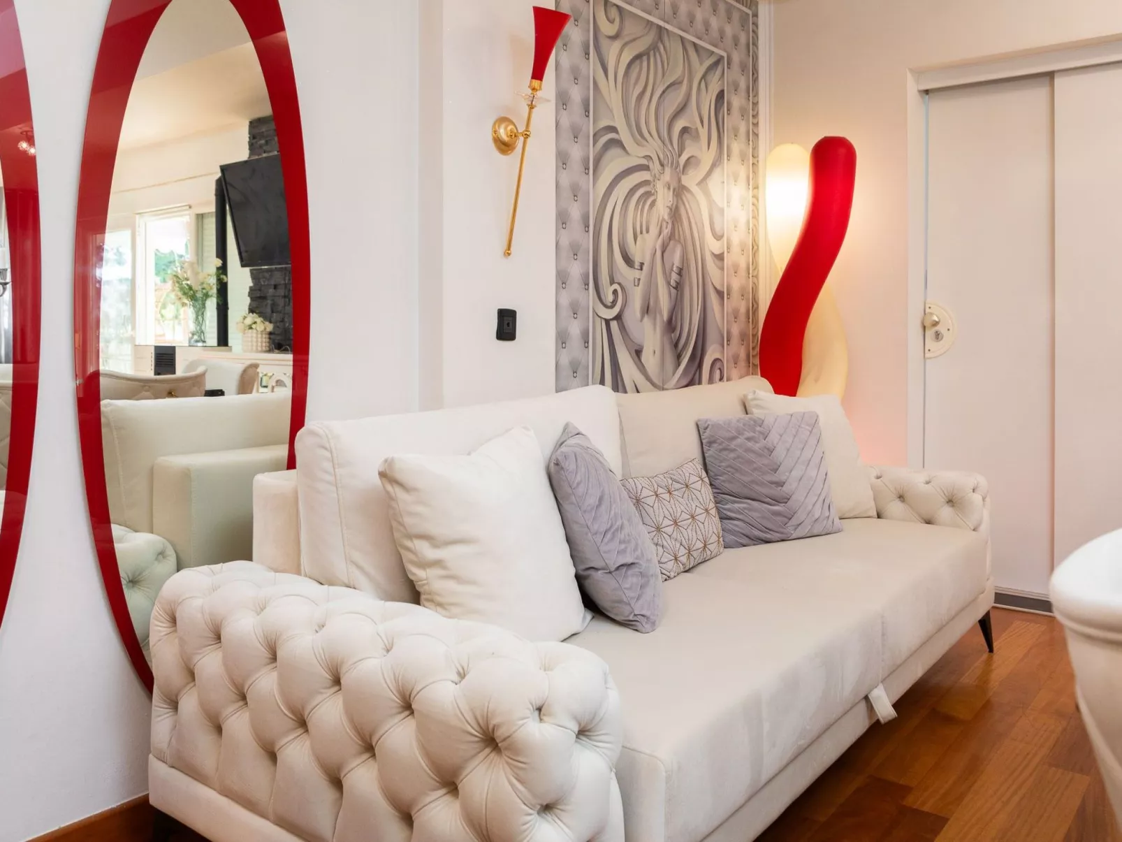 Appartement am Strand mit schöner großer Terrasse-Dedans