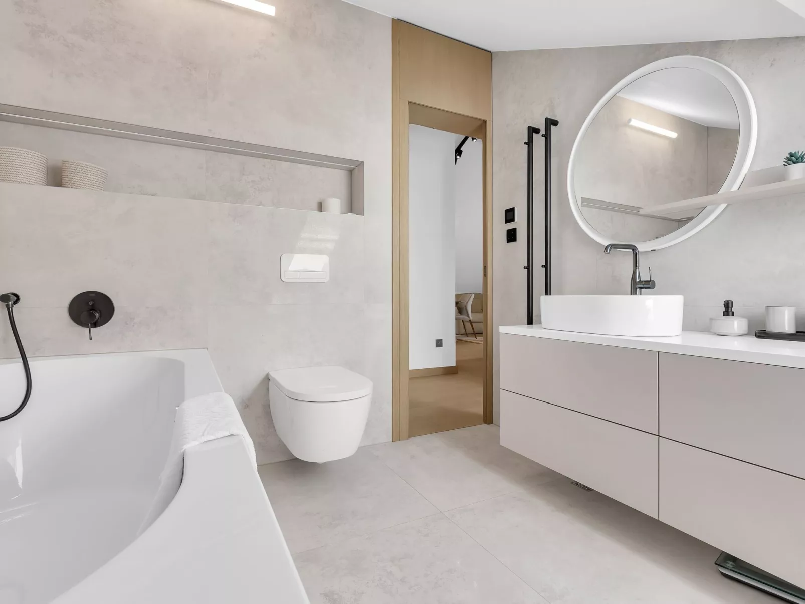 Penthouse Nikolina-50m to beach-Dedans