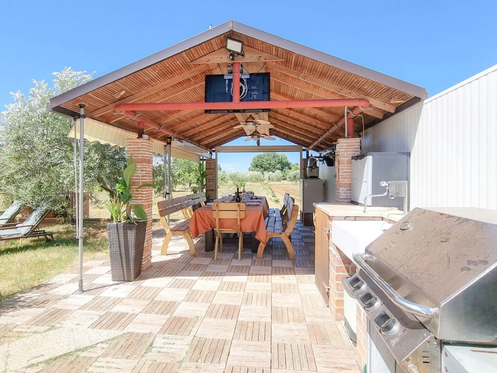 Apartment mit Klimaanlage für 2 Personen-Drinnen