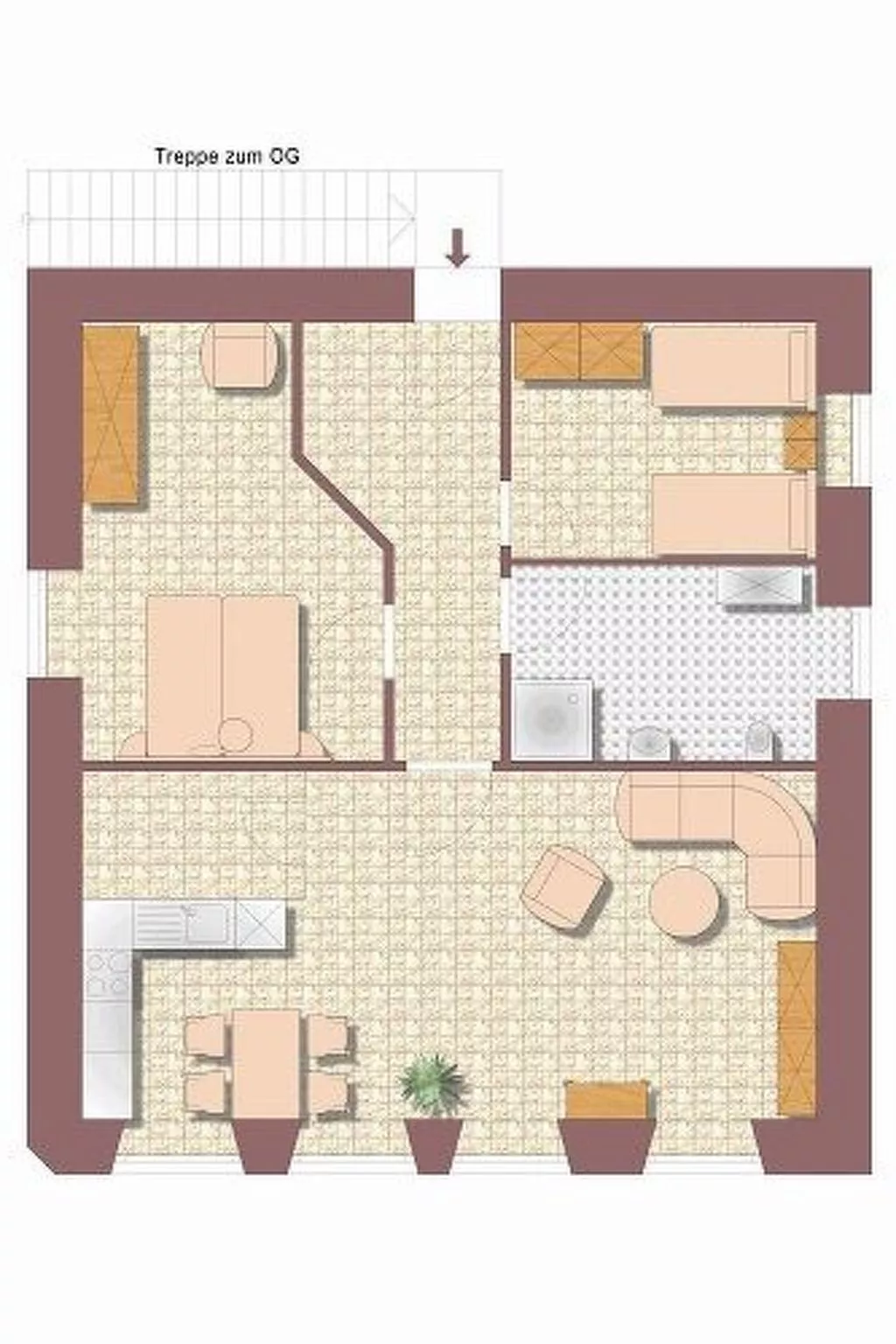 Appartement in Minheim mit Terrasse oder Balkon-Inside