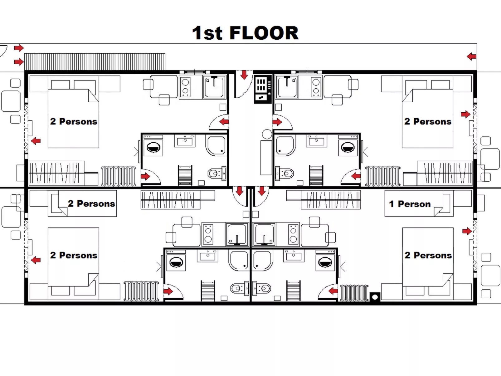 Studio für 2 Personen-Drinnen