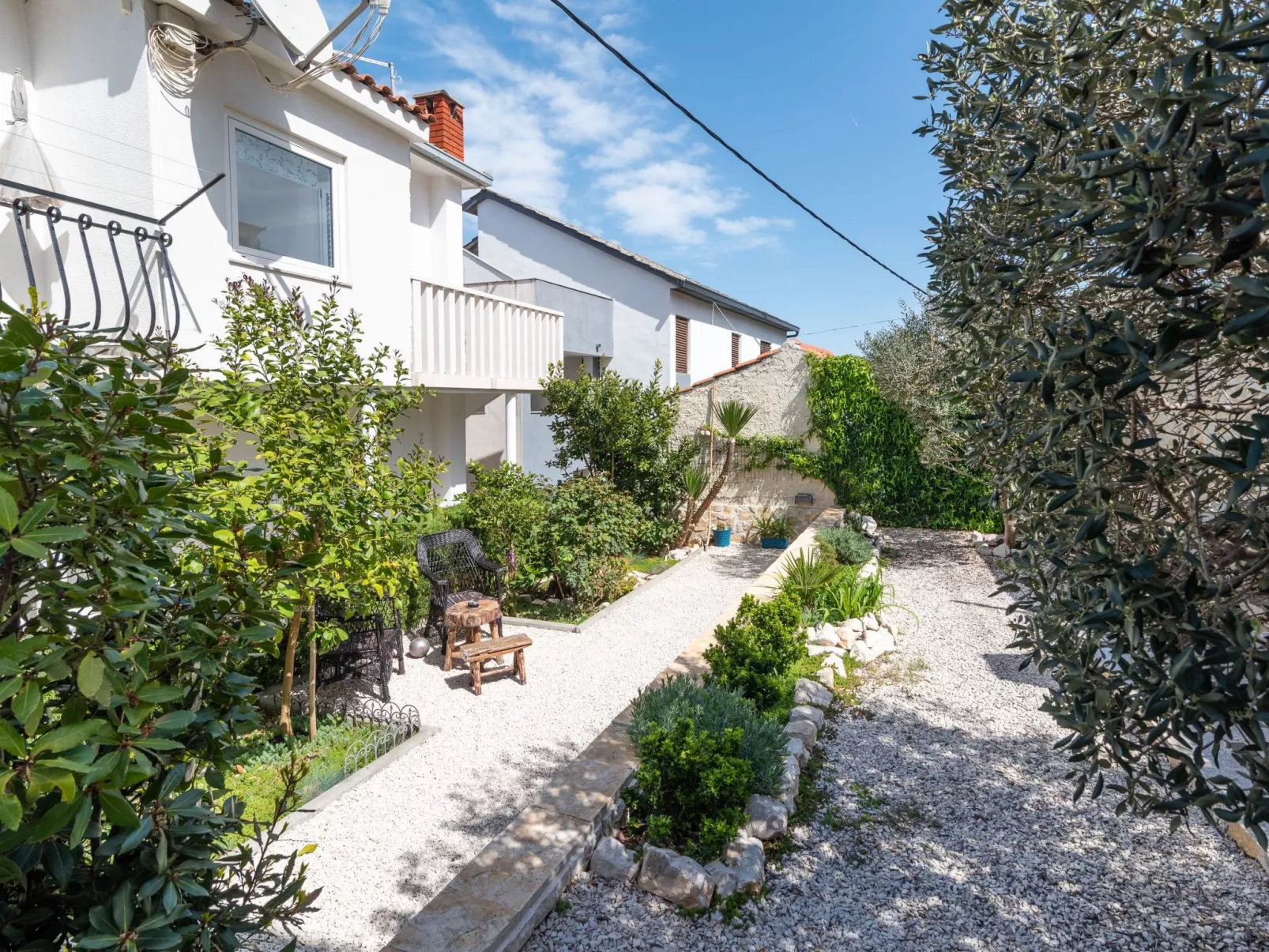 Geräumige Ferienwohnung mit Meerblick-Draußen